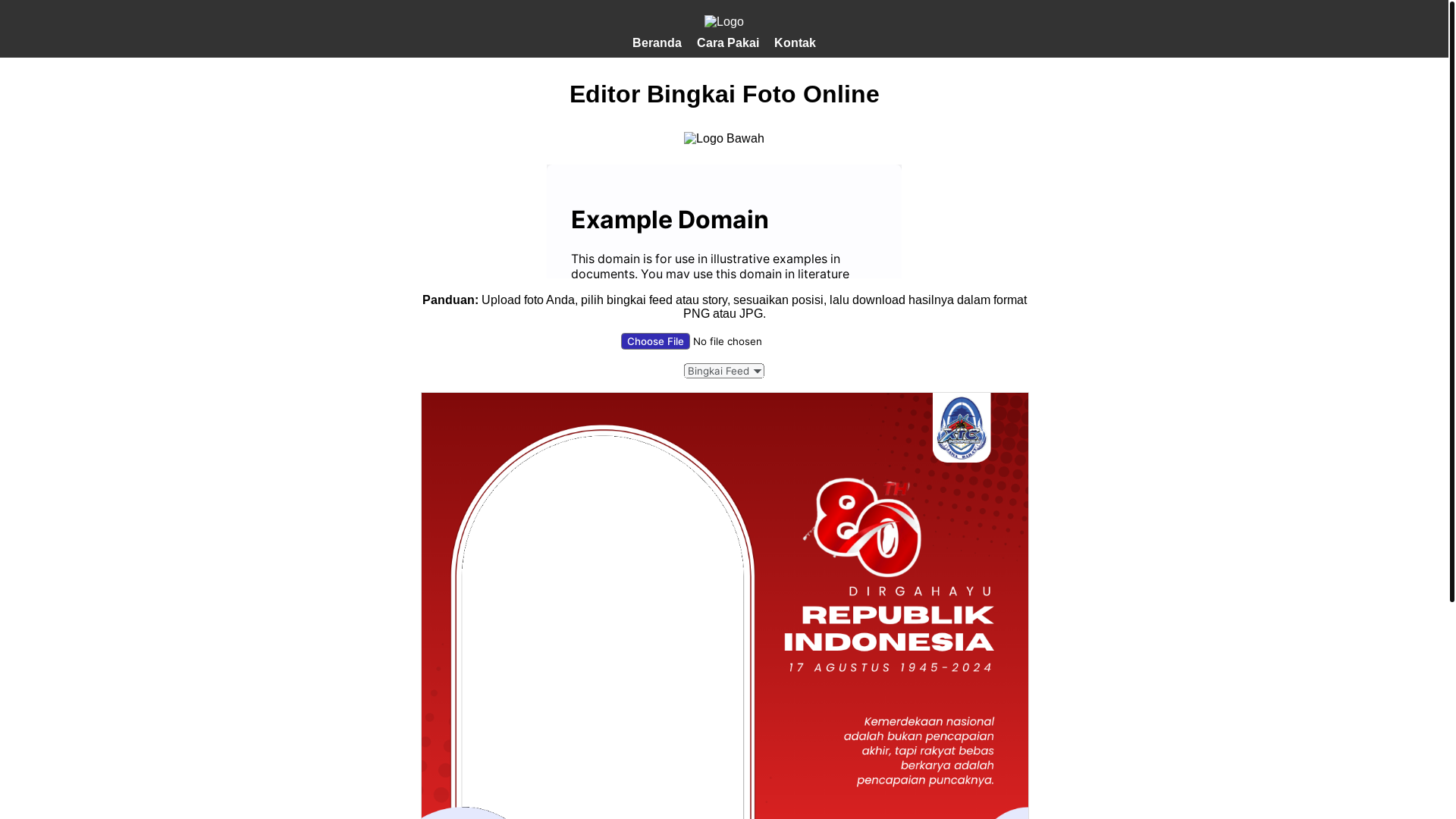 website screenshot of https://ikankbonze.pages.dev/