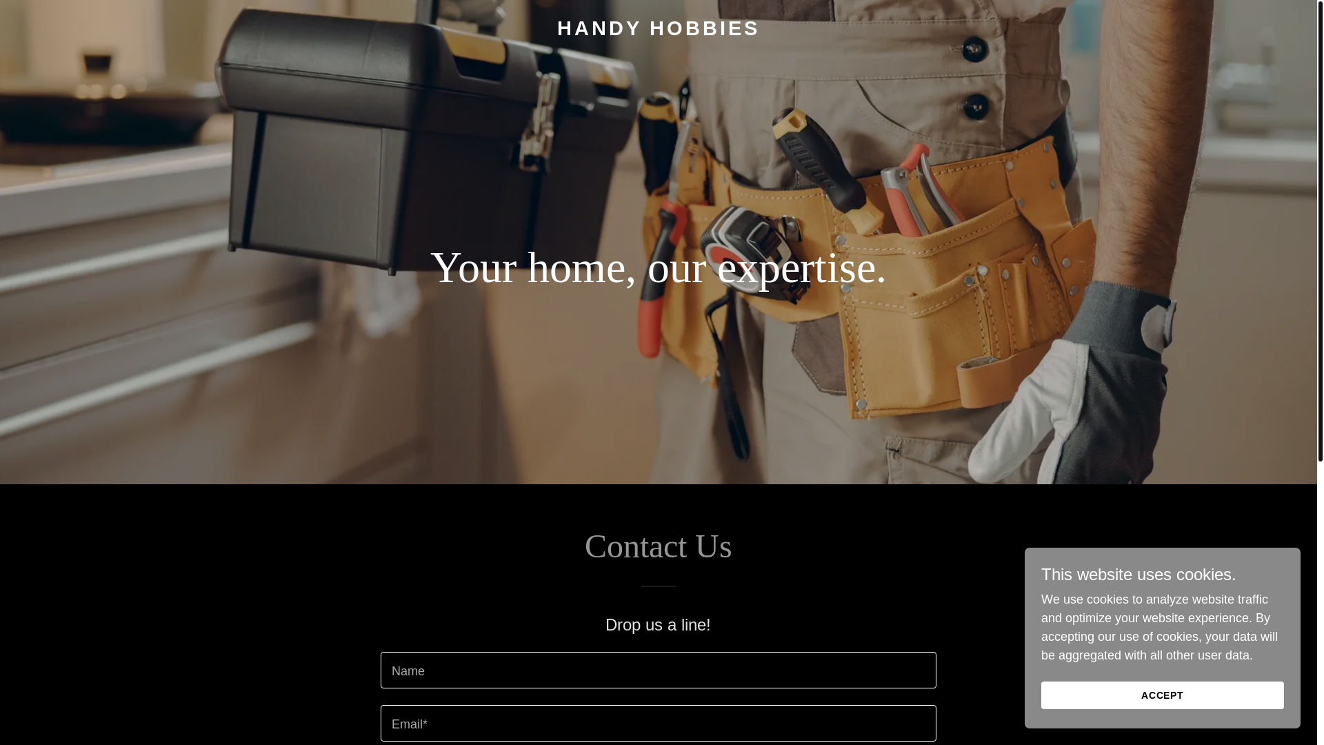 website screenshot of https://handyhobbiess.pro/
