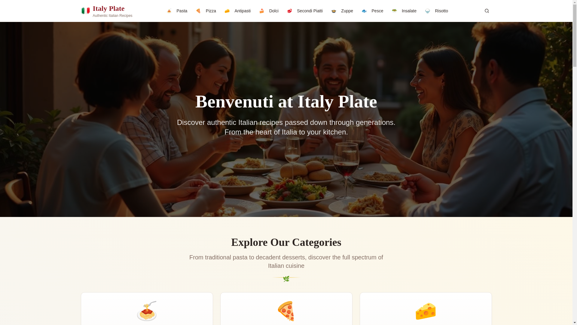 website screenshot of https://italyplate.com/