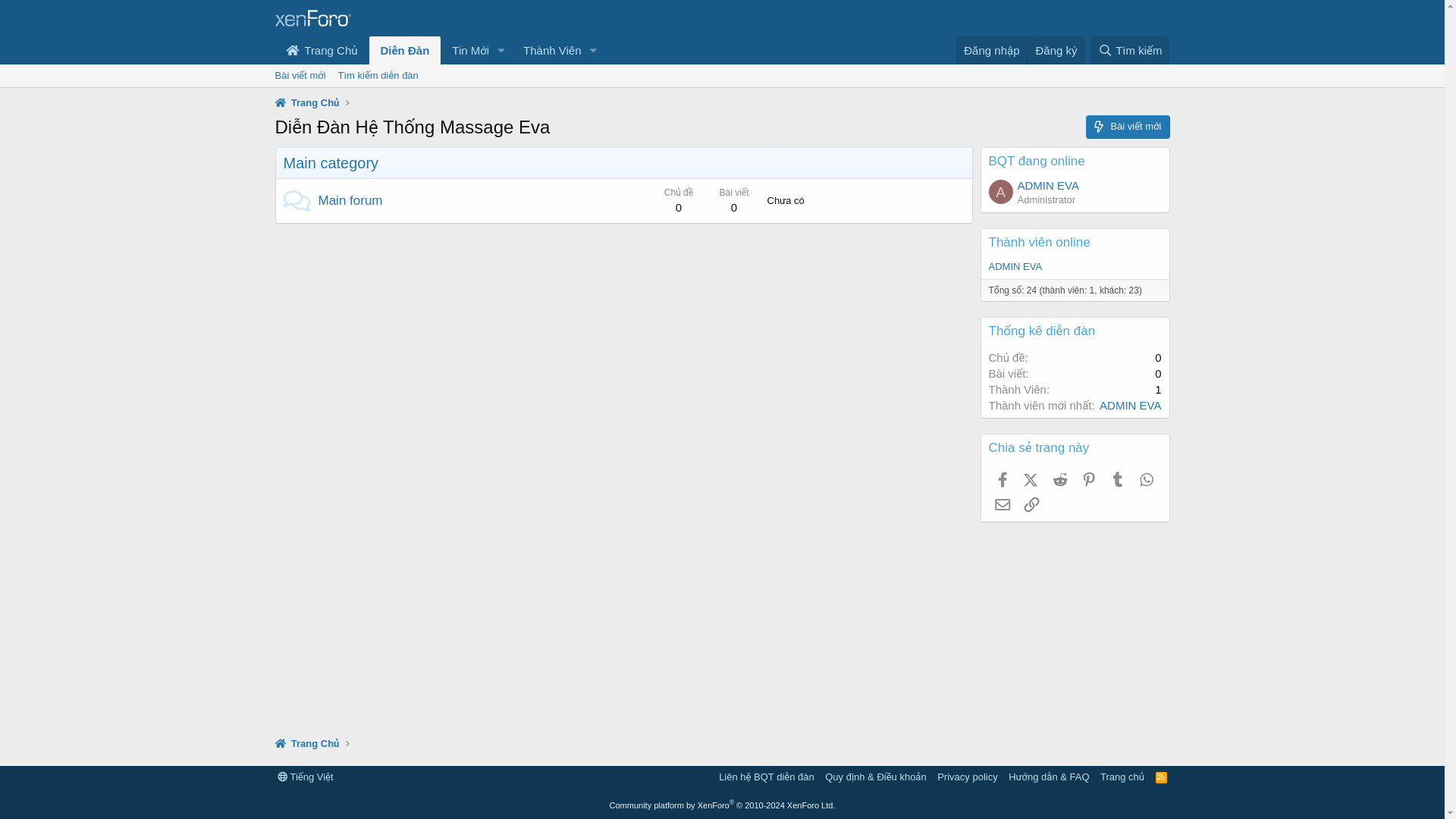 website screenshot of https://diendanmassageeva.com/