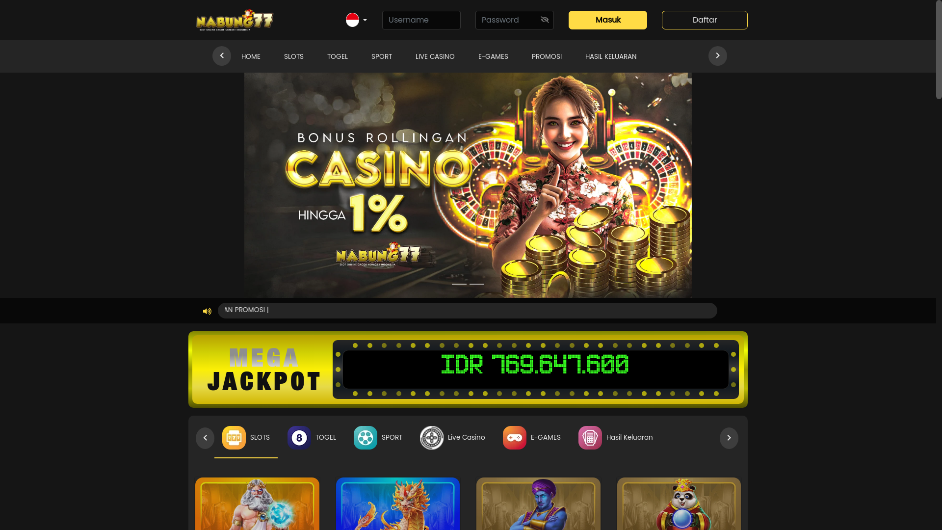 website screenshot of https://supernabung.site/