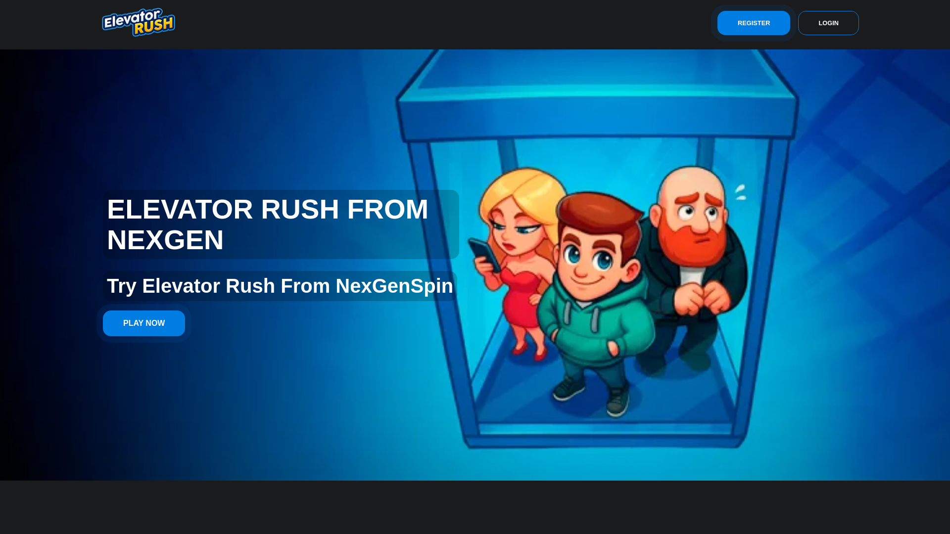 website screenshot of https://elevatorrush-games.pages.dev/