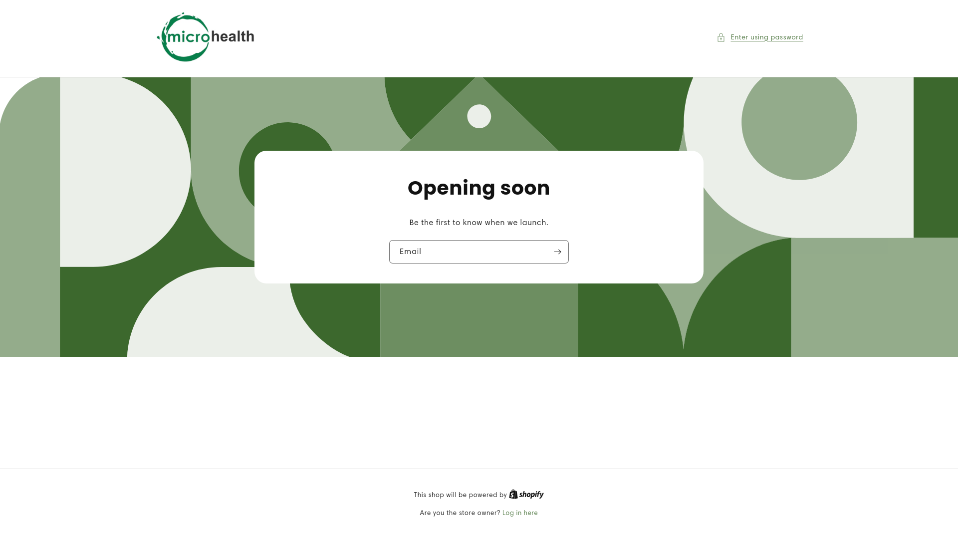 website screenshot of https://trymicrohealth.com/