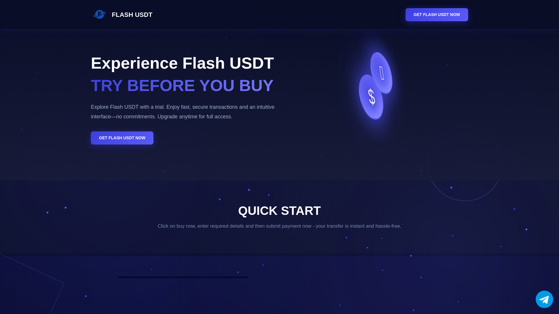 website screenshot of https://flashusdt.cloud/