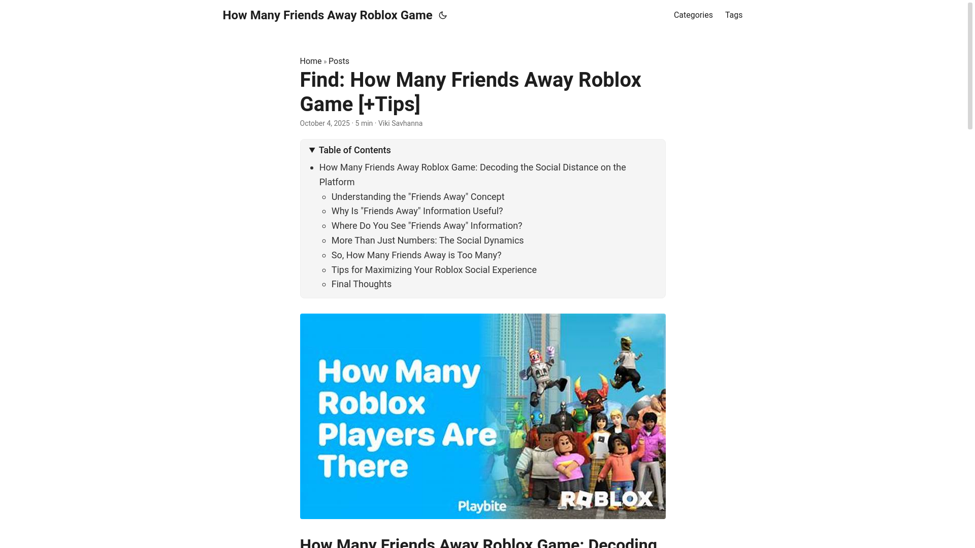 website screenshot of https://how-many-friends-away-roblox-game.pages.dev/