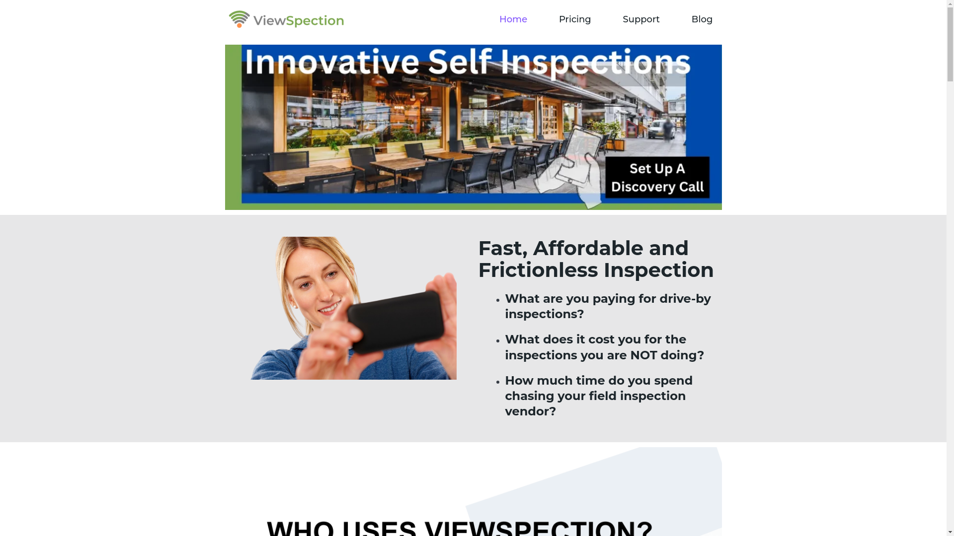 website screenshot of https://successviewspection.co/