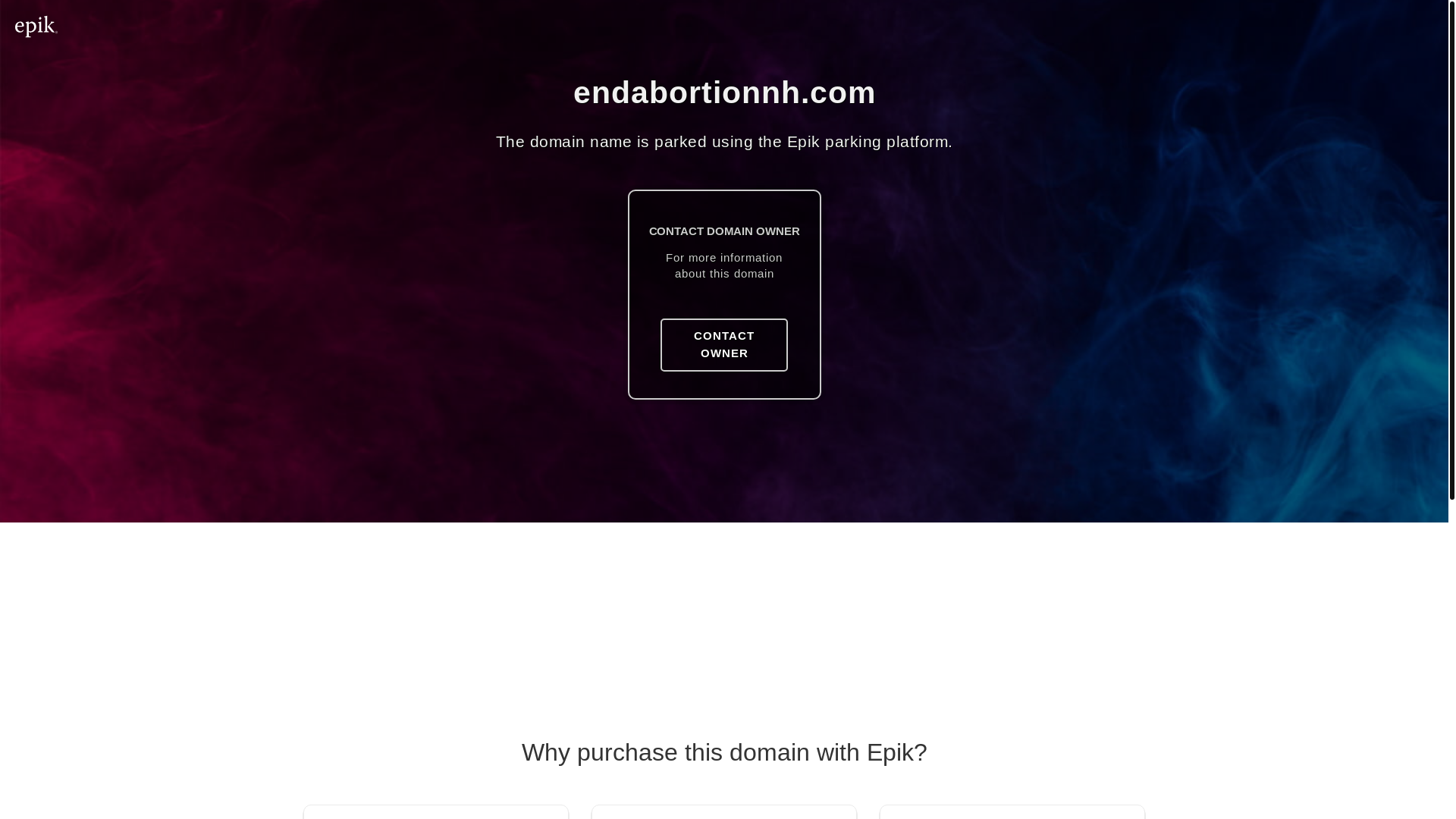 website screenshot of https://endabortionnh.com/