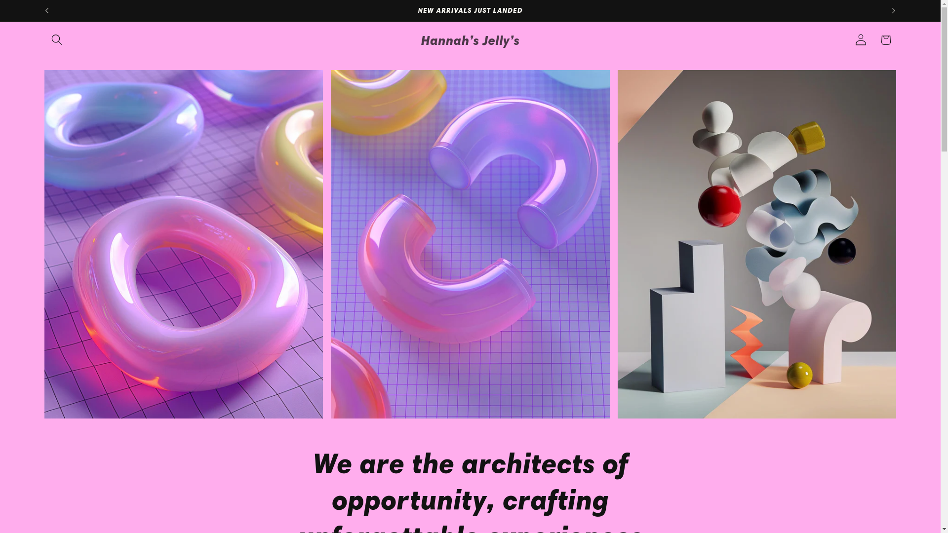 website screenshot of https://hannahsjellys.com/