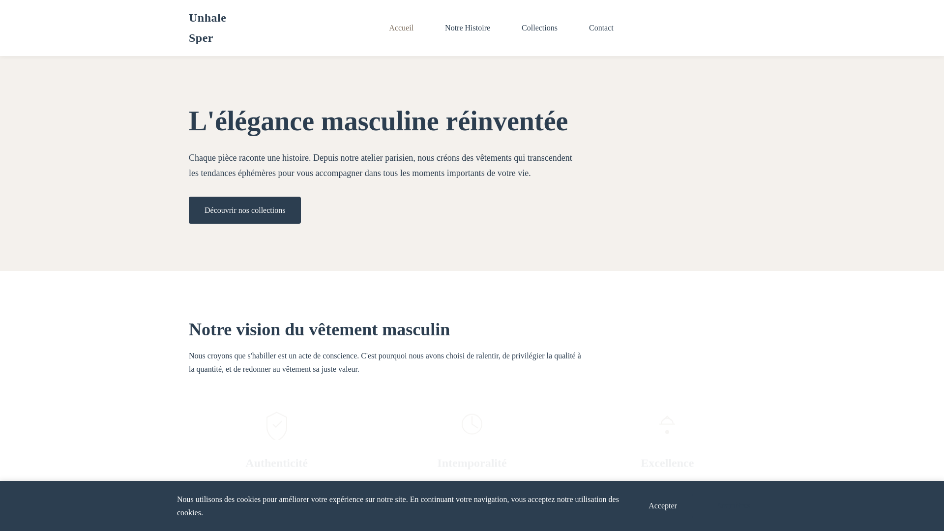 website screenshot of https://unhalesper.media