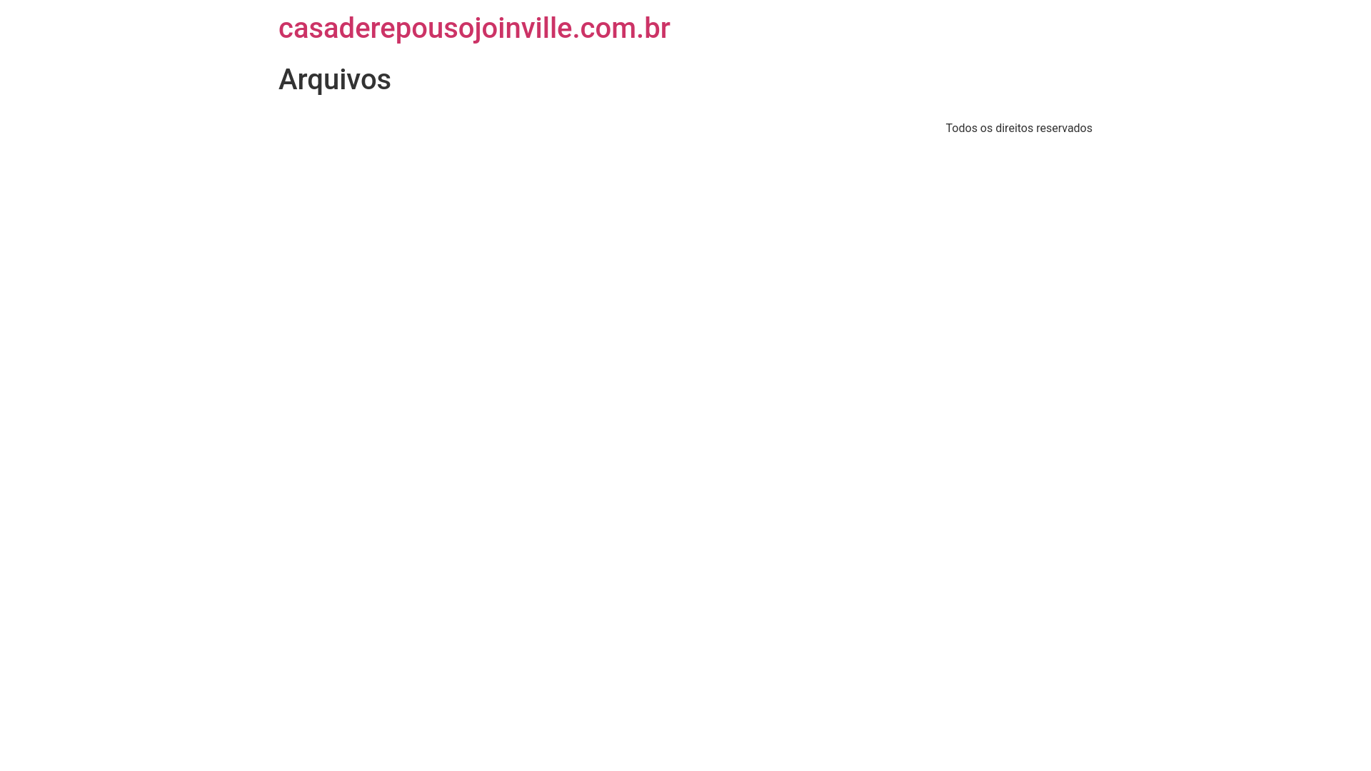 website screenshot of https://casaderepousojoinville.com.br/