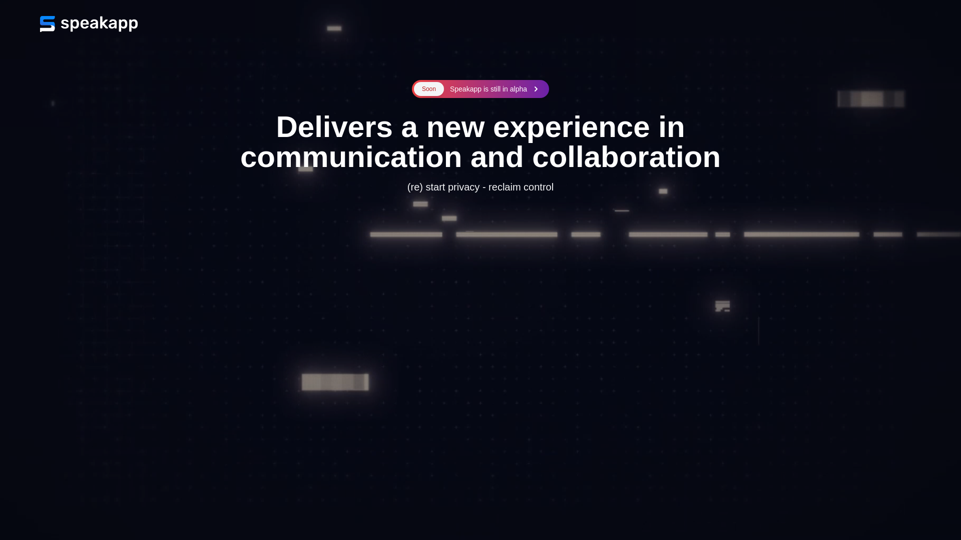 website screenshot of https://speakapp.me