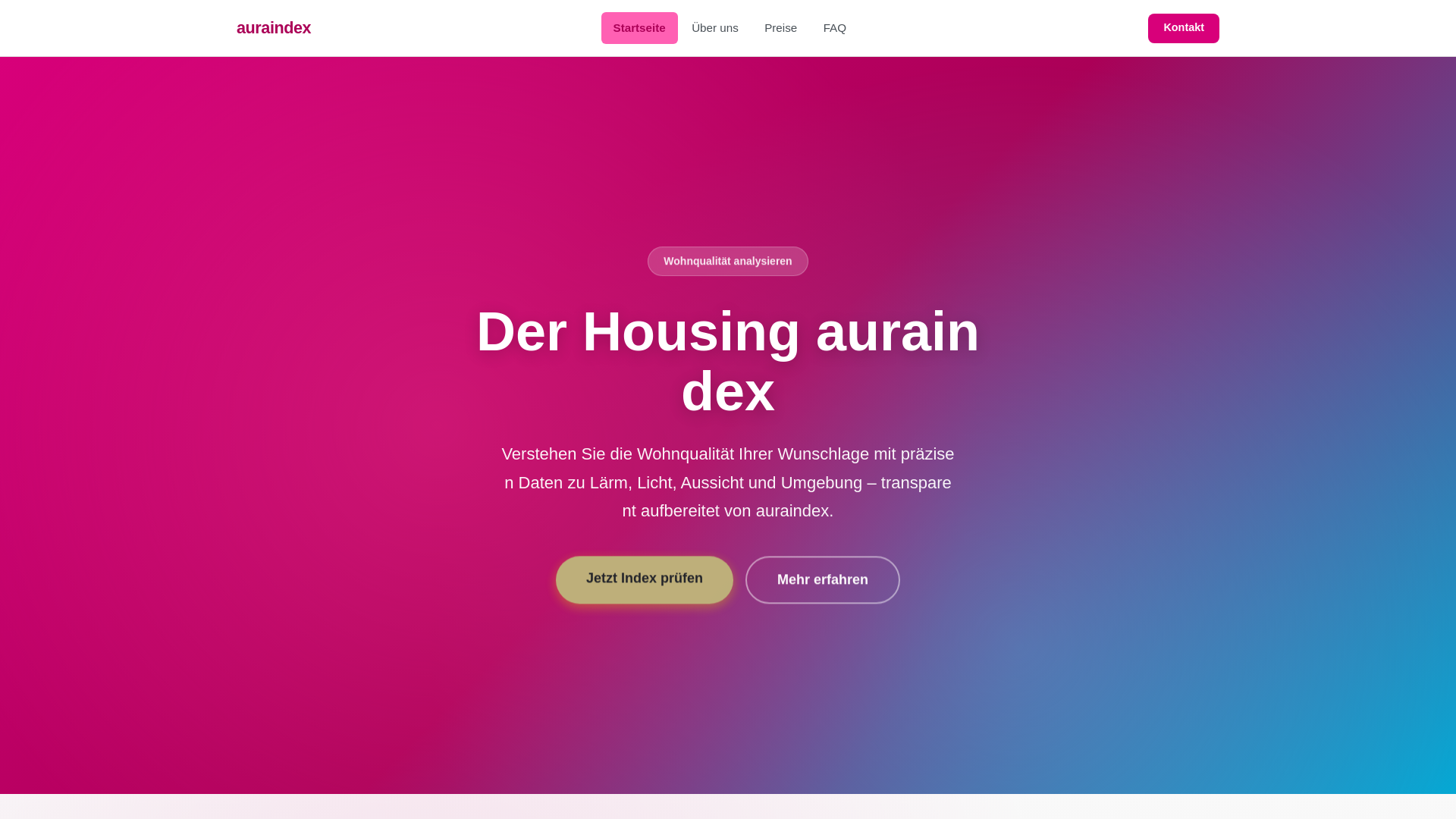 website screenshot of https://auraindex.digital/
