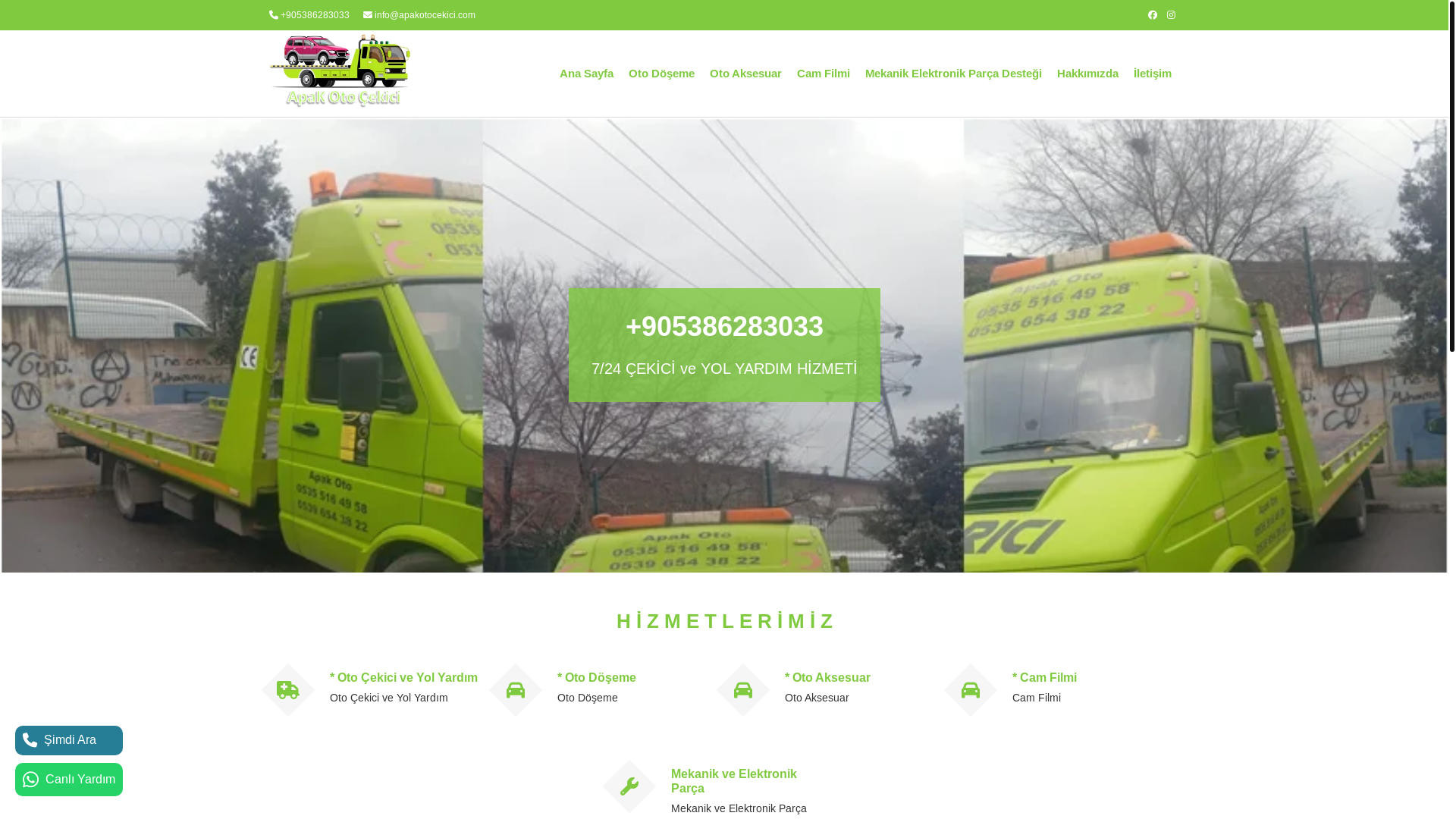 website screenshot of https://apakotocekici.com/