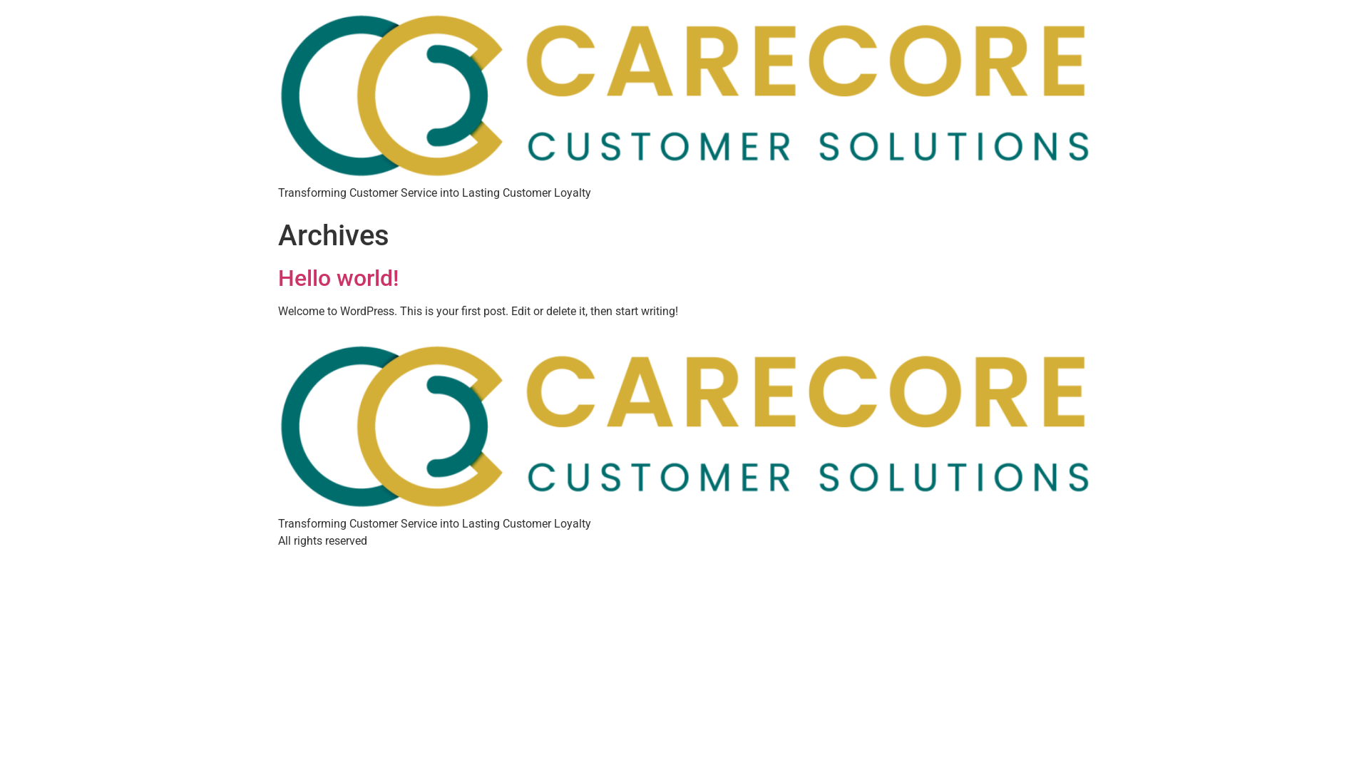 website screenshot of https://carecore.co.ke/