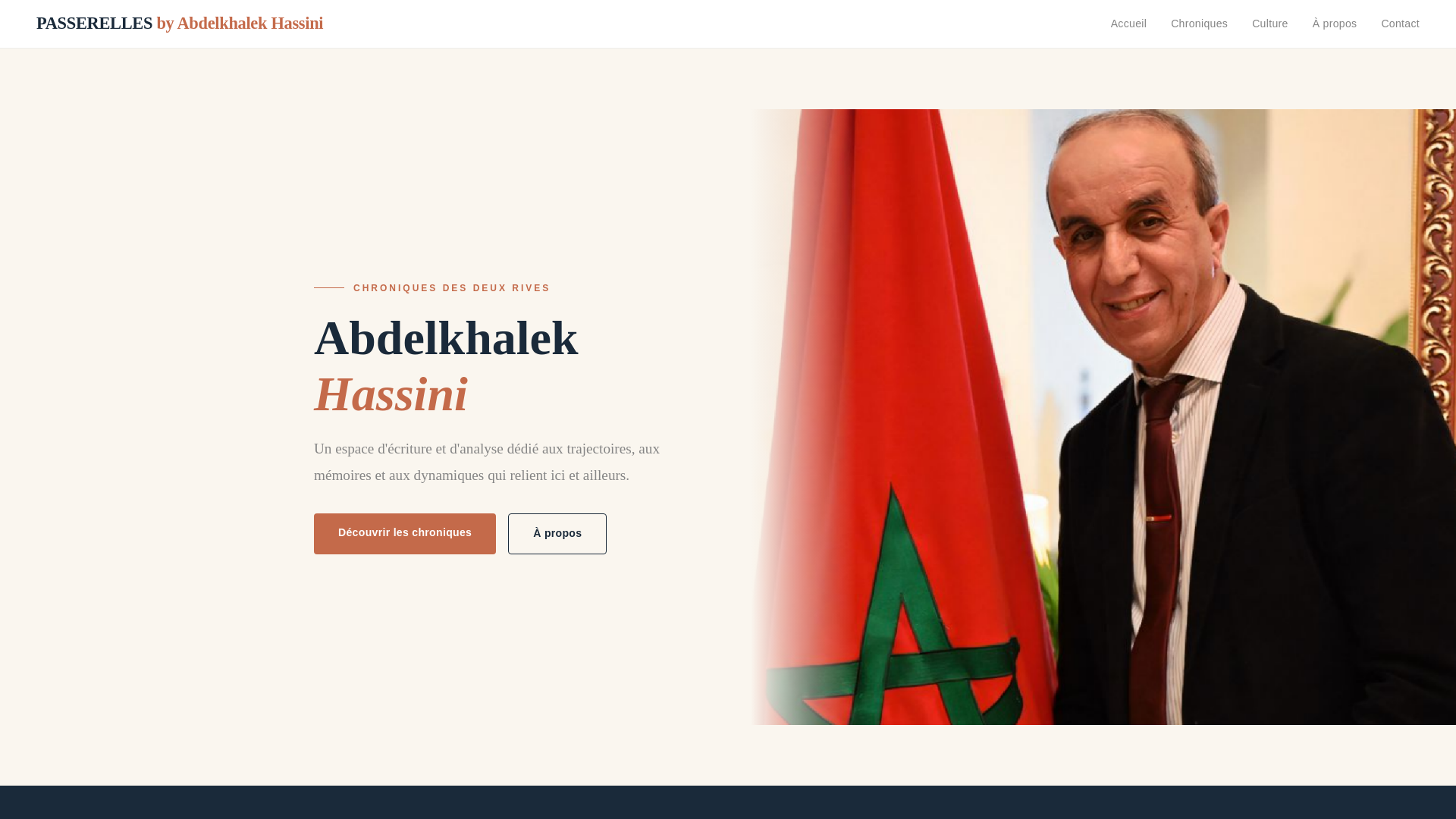 website screenshot of https://passerelleshassini.com