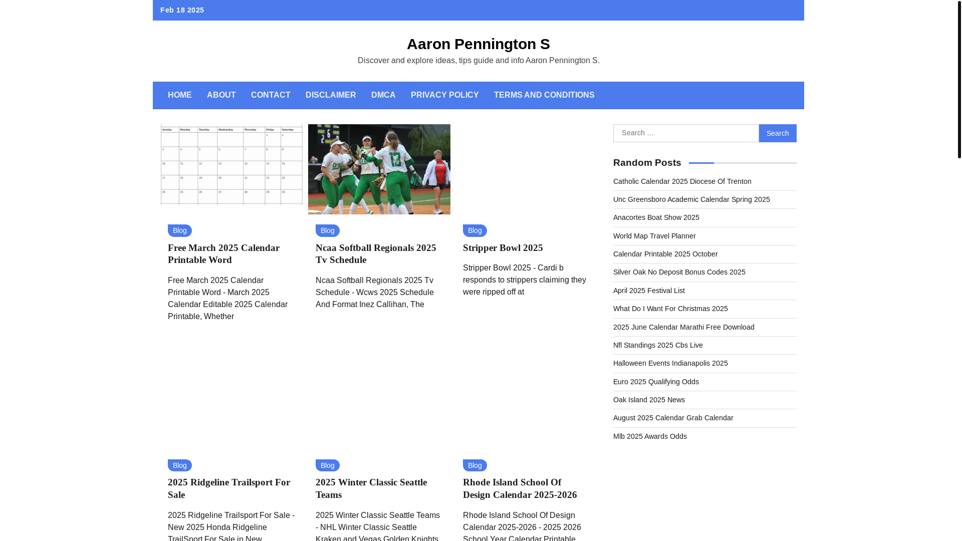 website screenshot of https://aaronpenningtons.pages.dev/