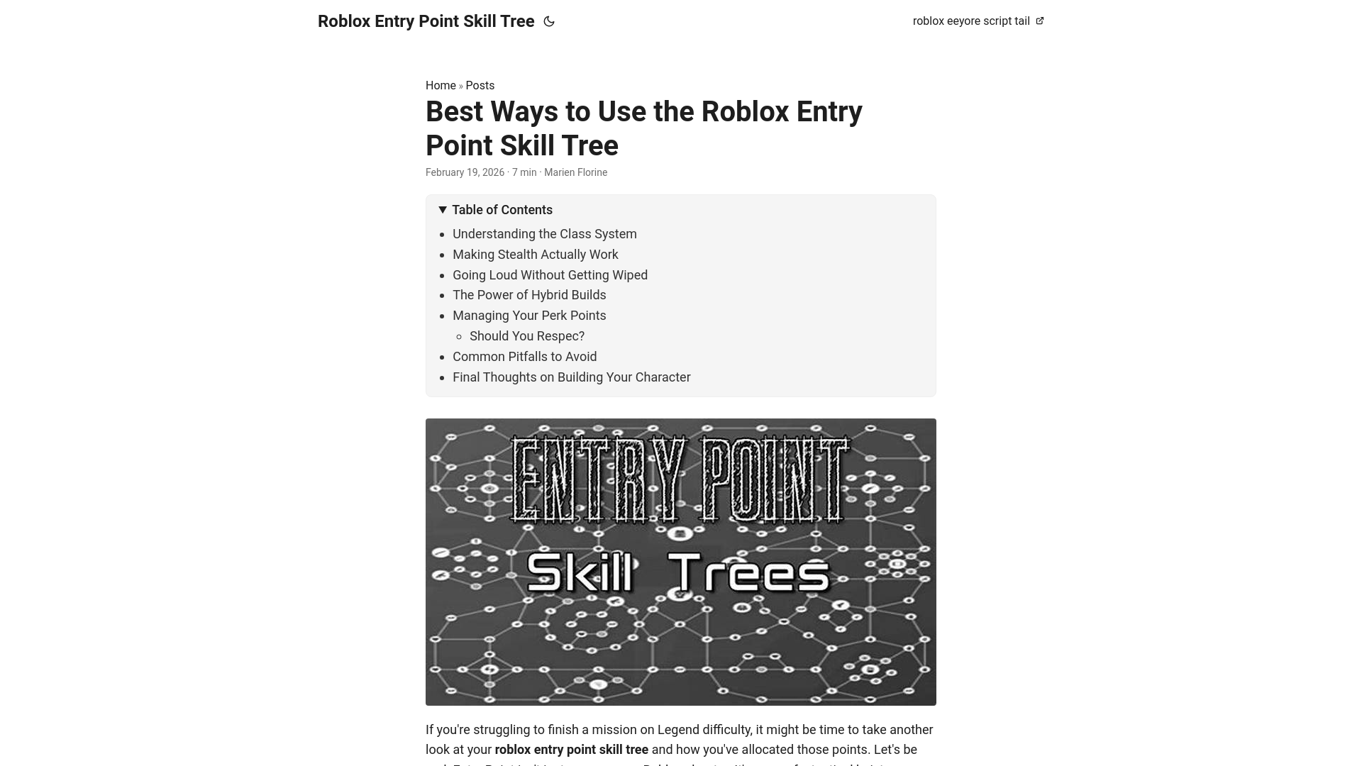 website screenshot of https://roblox-entry-point-skill-tree.pages.dev/