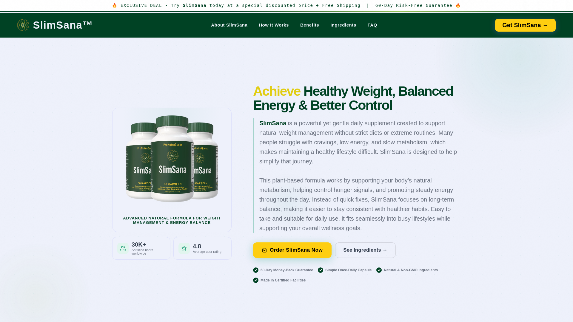 website screenshot of https://slimsana-official.com/