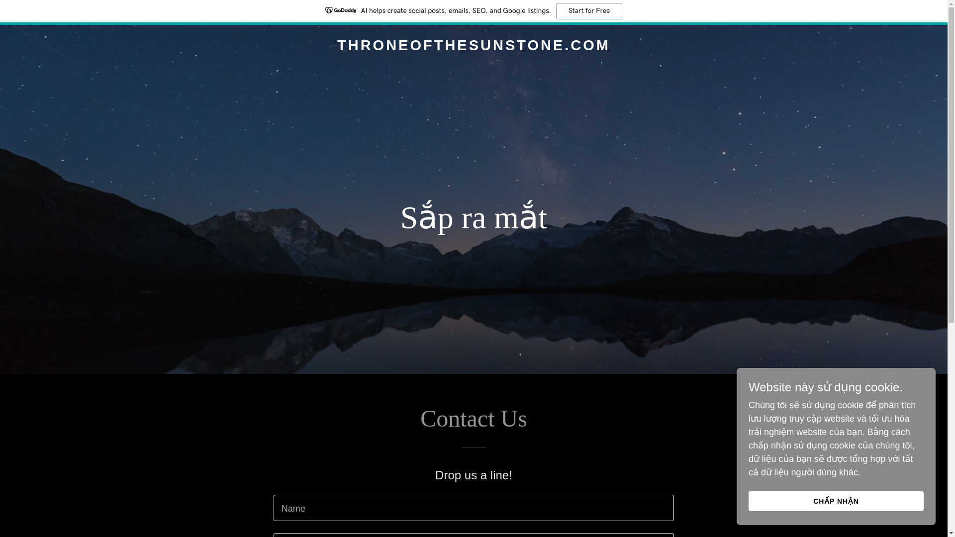 website screenshot of https://throneofthesunstone.com/
