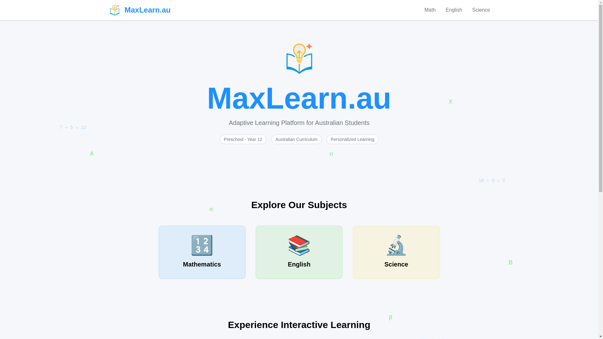 website screenshot of https://maxlearn.pages.dev/
