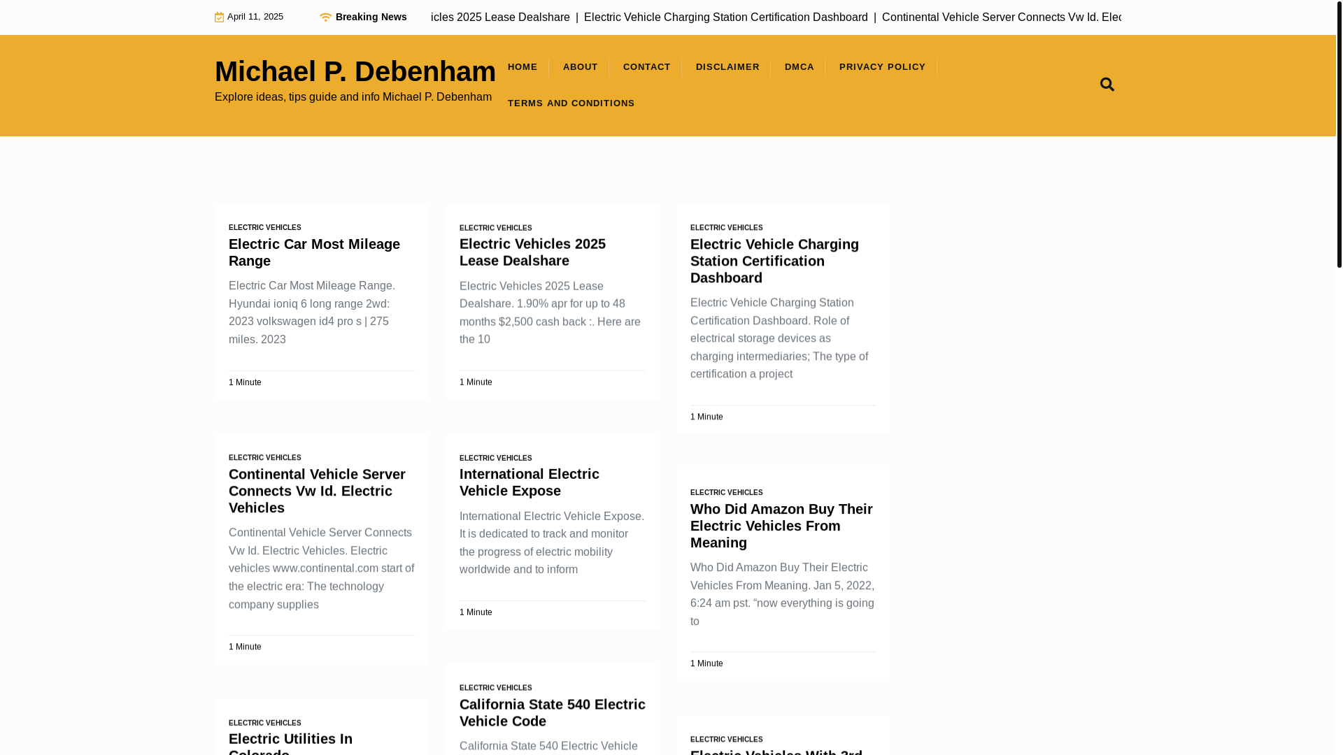 website screenshot of https://michaelpdebenham.pages.dev/