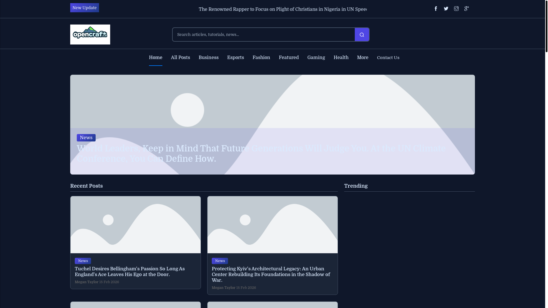 website screenshot of https://opencraft.ca/