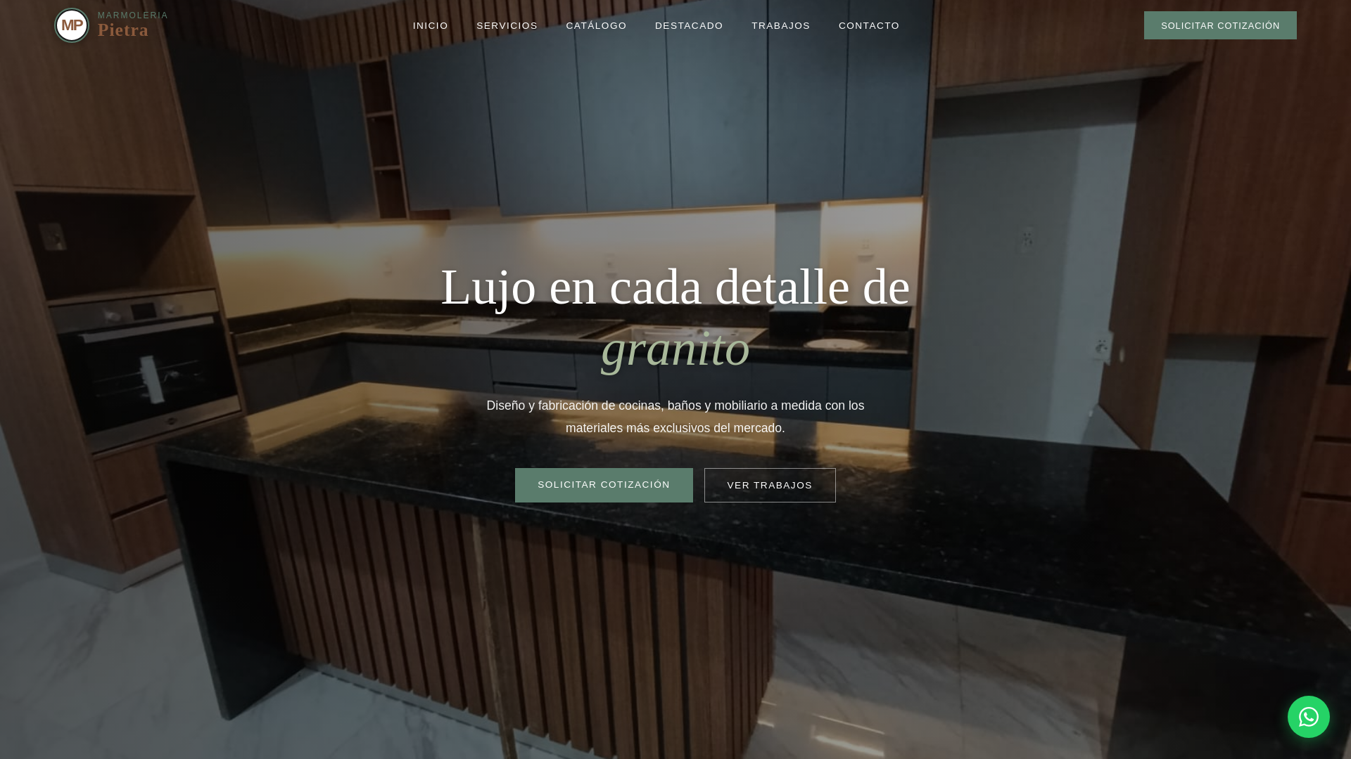 website screenshot of https://marmoleriapietra.com/