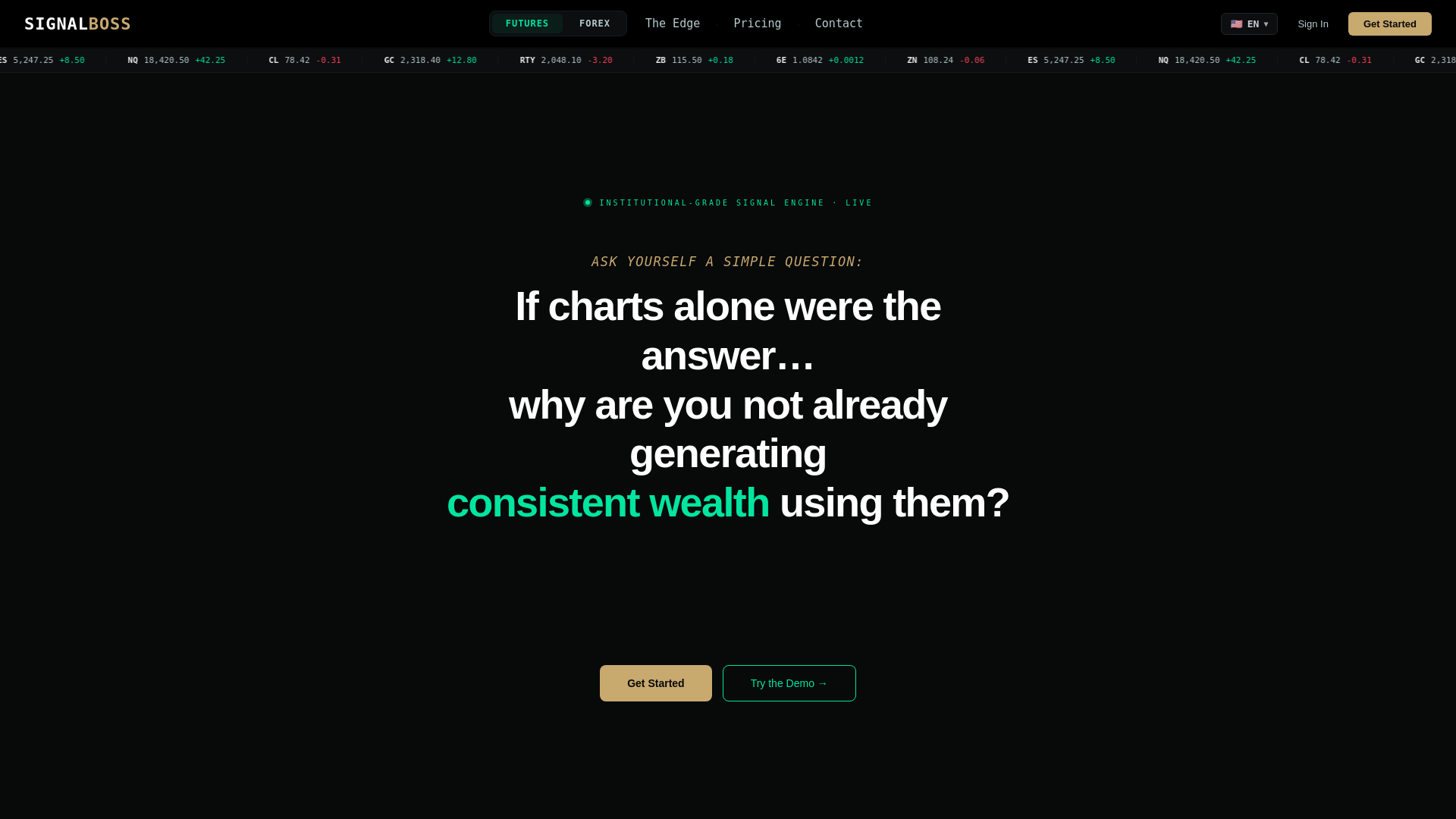 website screenshot of https://signalboss.pages.dev/