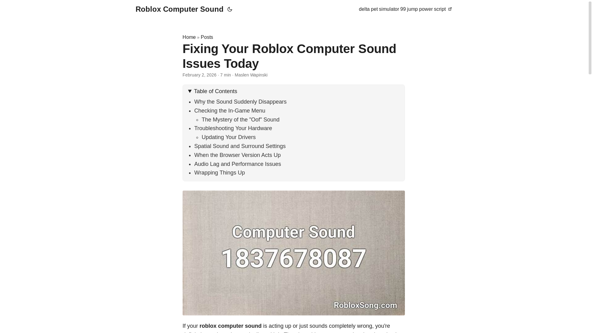 website screenshot of https://roblox-computer-sound.pages.dev/