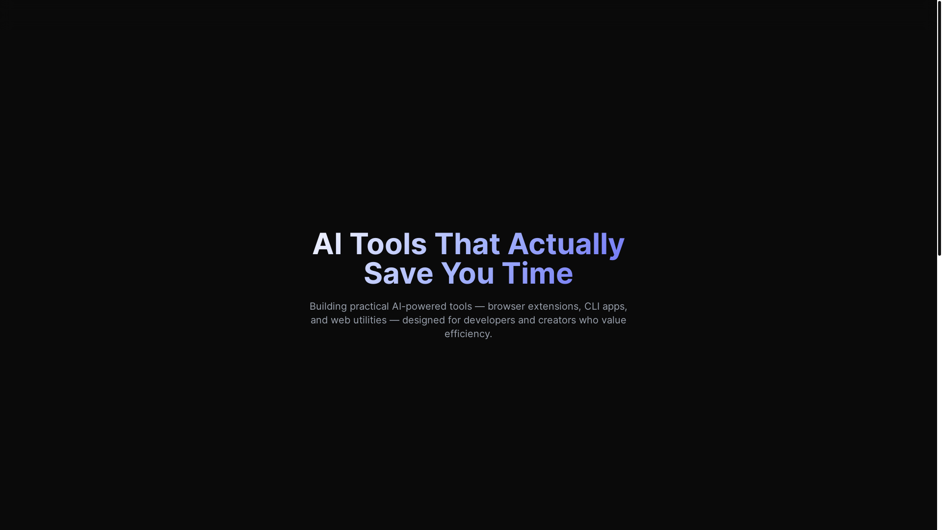 website screenshot of https://vision-ai-labs.pages.dev/