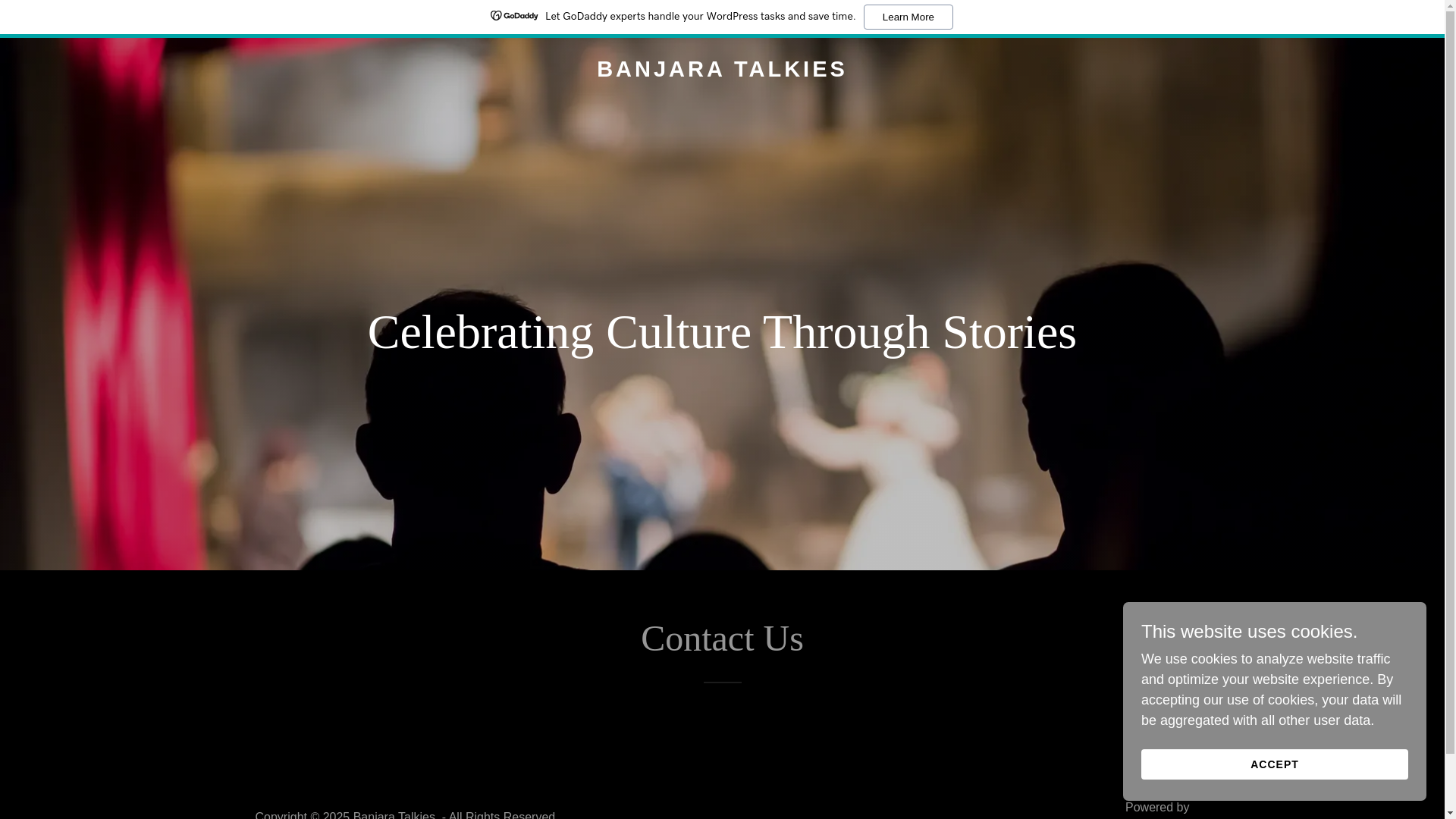website screenshot of https://banjaratalkies.com/