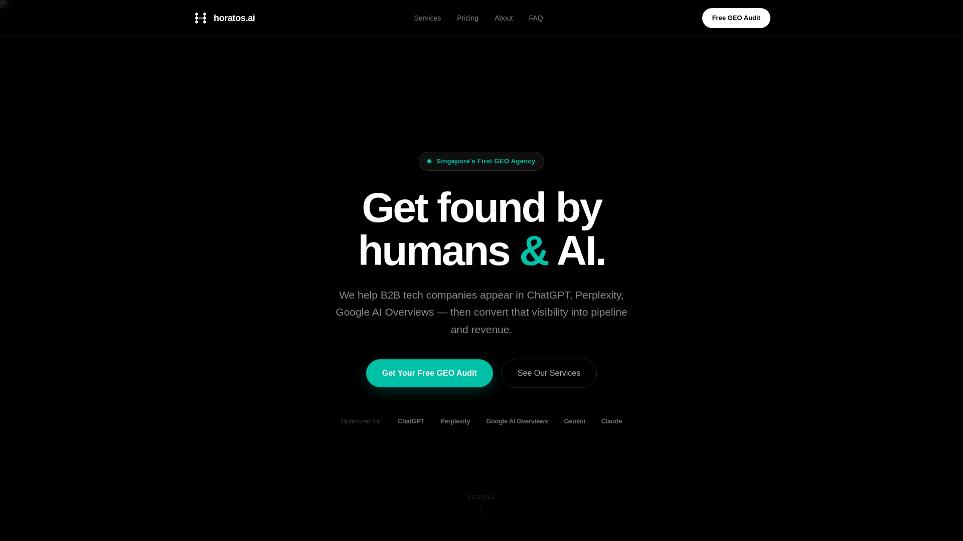 website screenshot of https://horatos-ai.pages.dev/