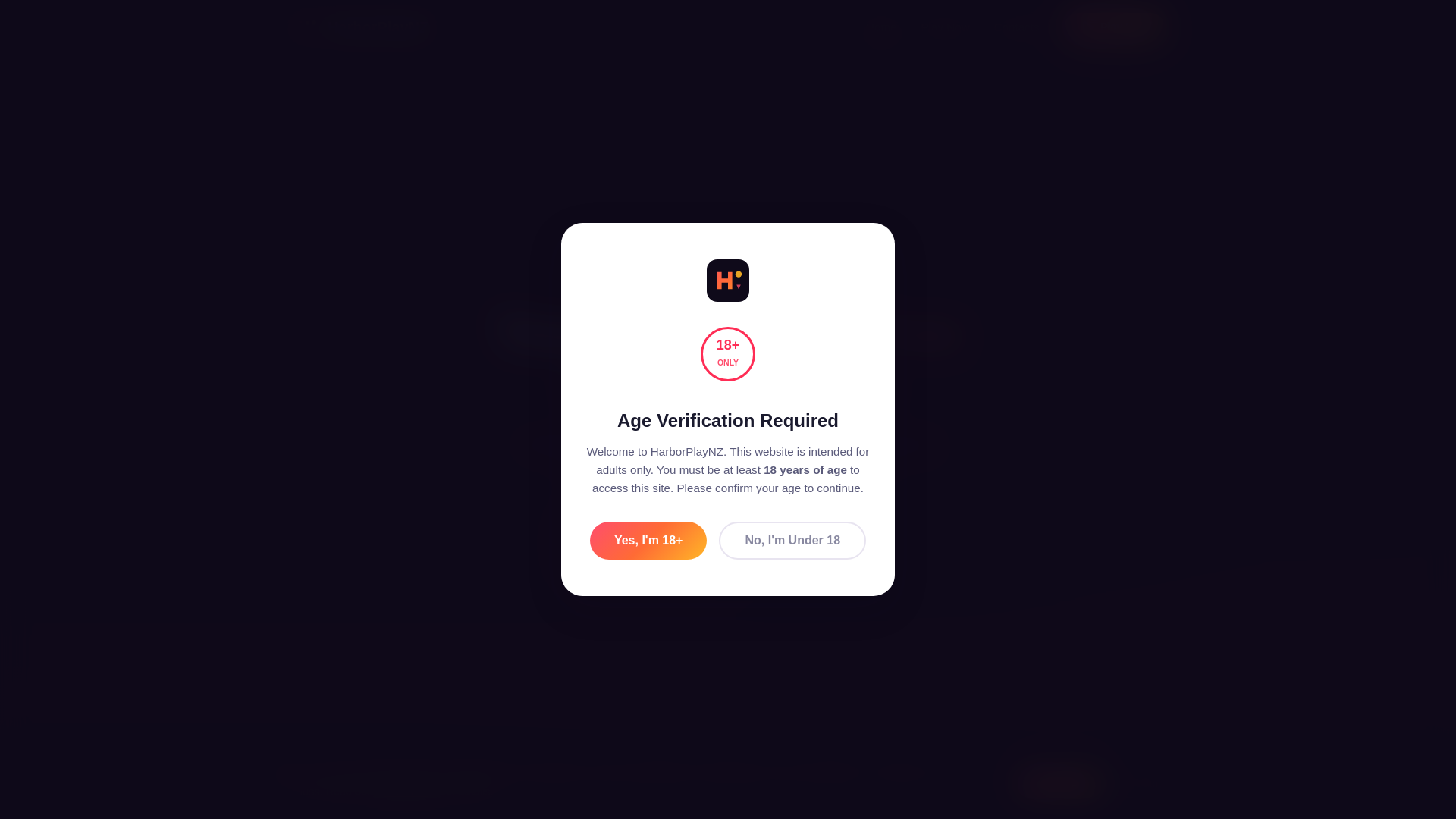 website screenshot of https://harborplaynz.com/