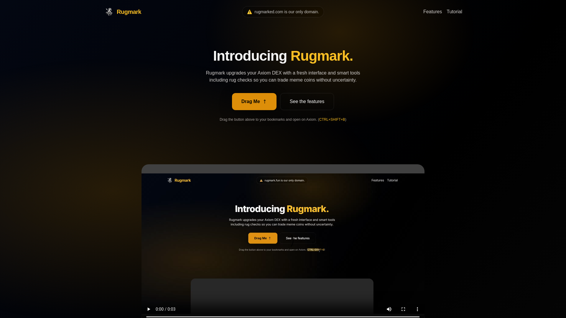 website screenshot of https://rugmark.site