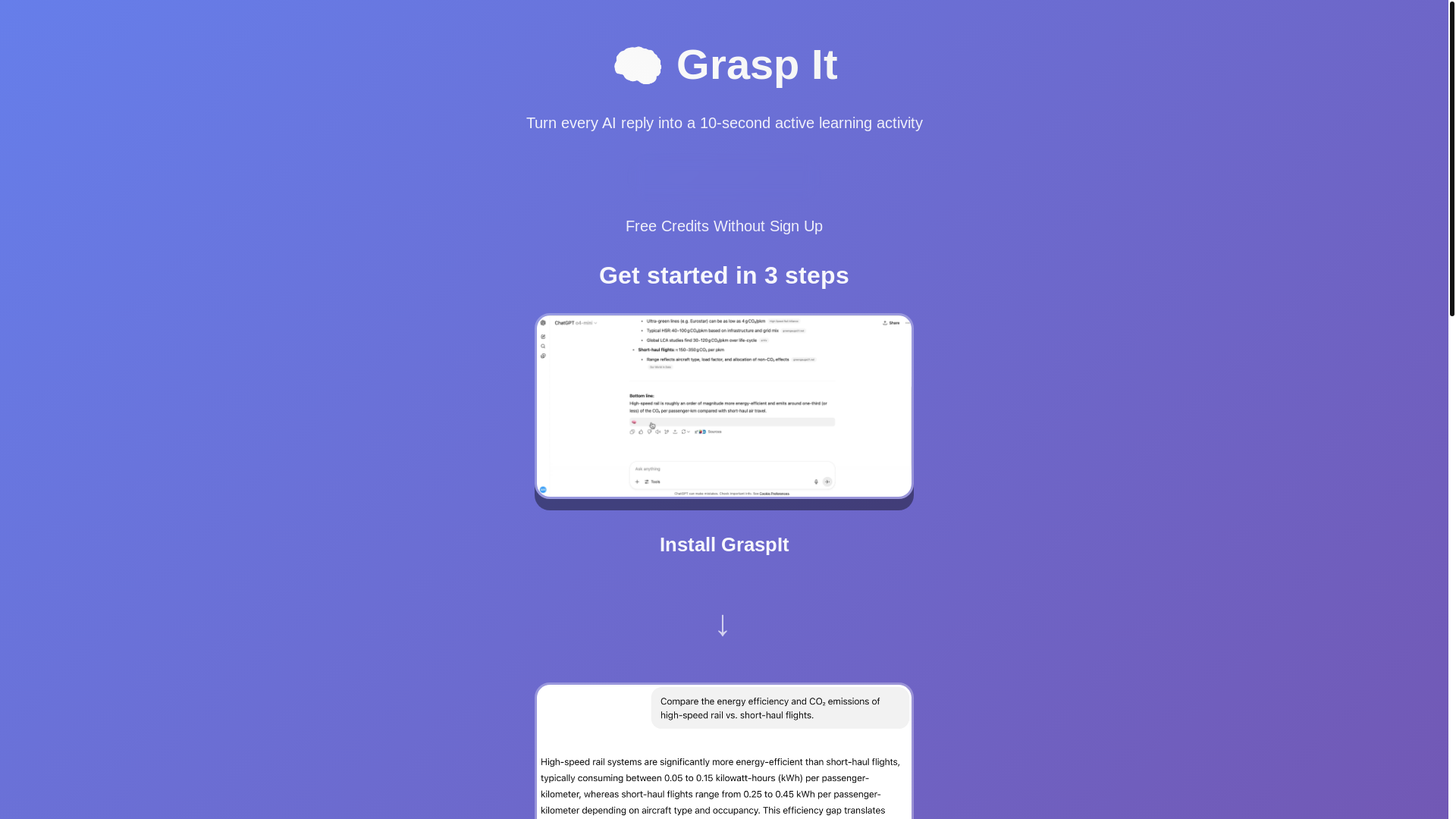 website screenshot of https://graspit-website.pages.dev/