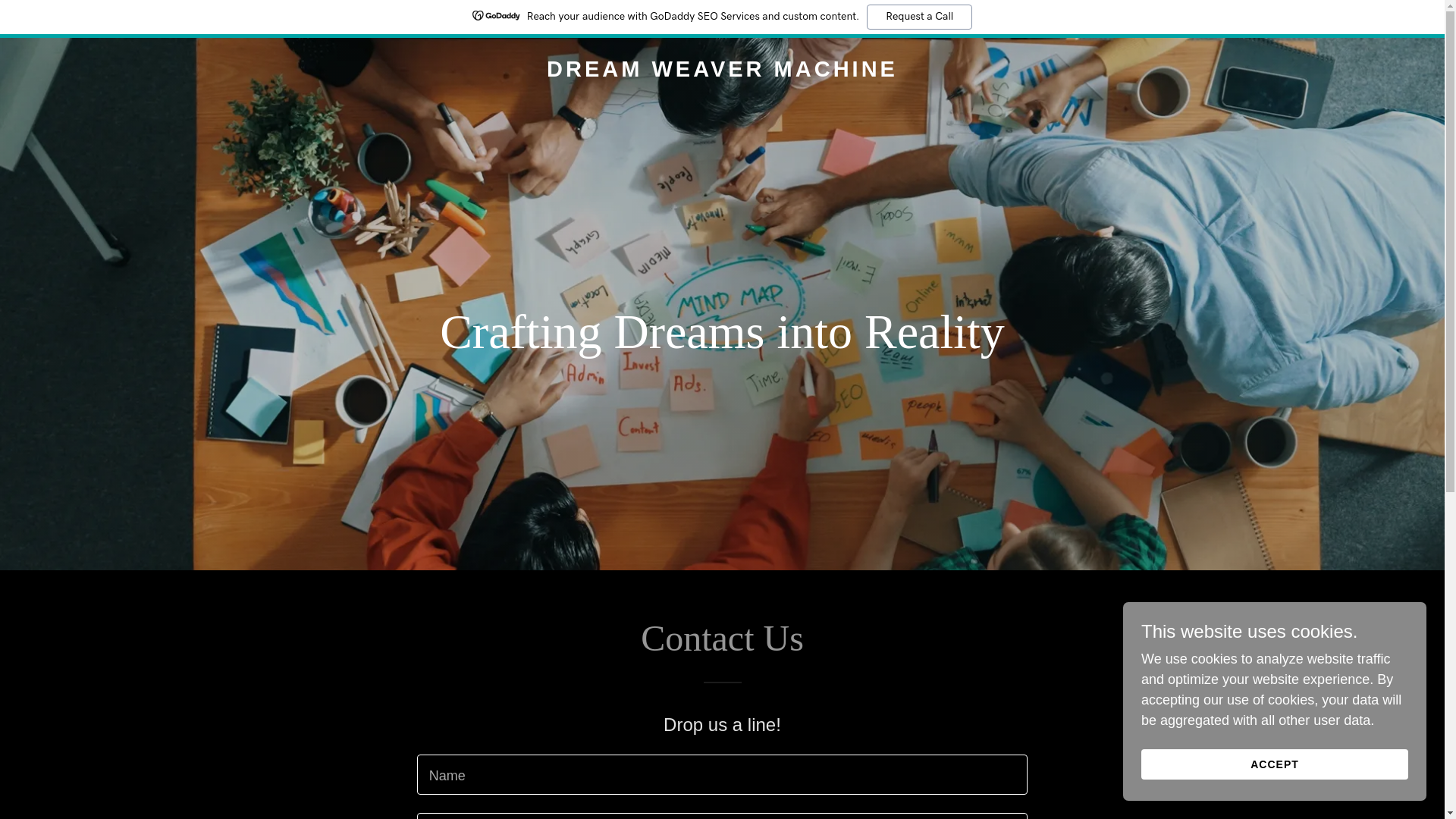 website screenshot of https://dream-weaver-machine.com/