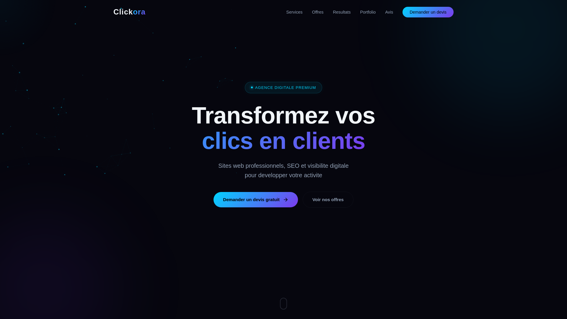 website screenshot of https://clikora.fr/