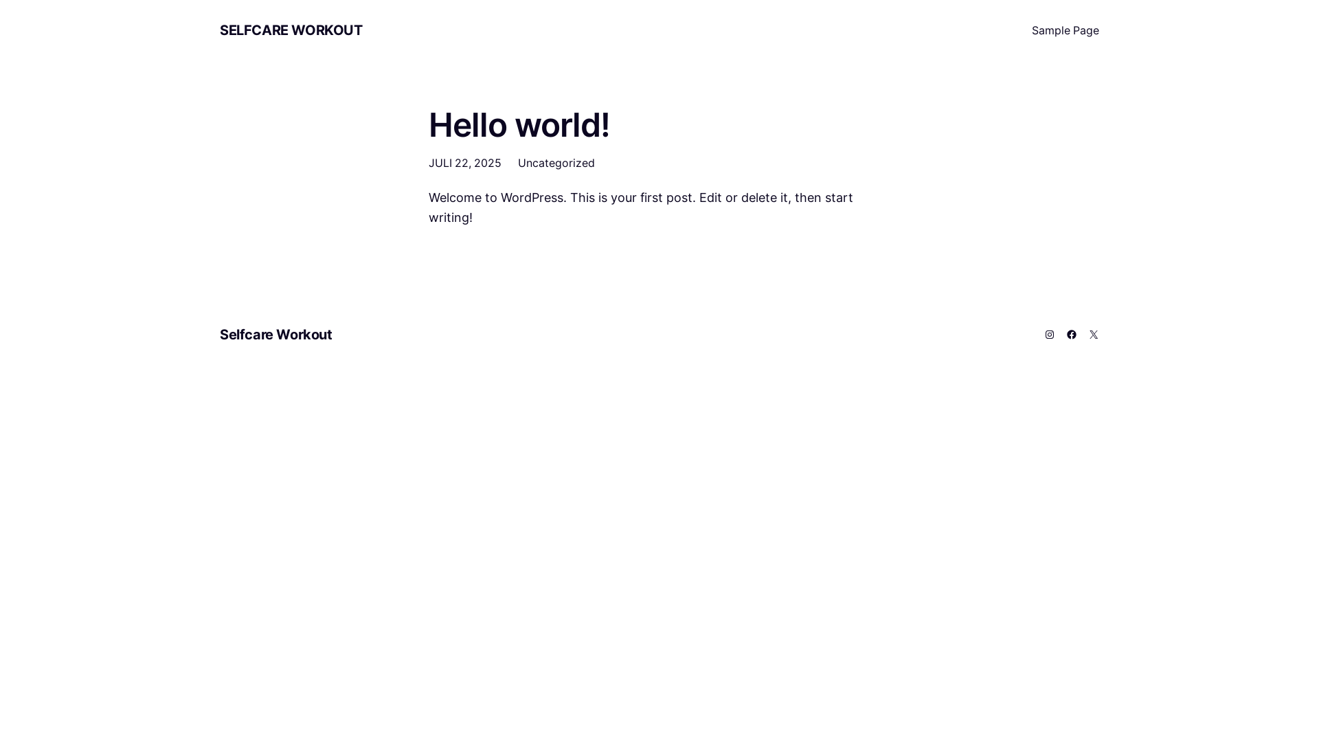 website screenshot of https://selfcare-workout.de/