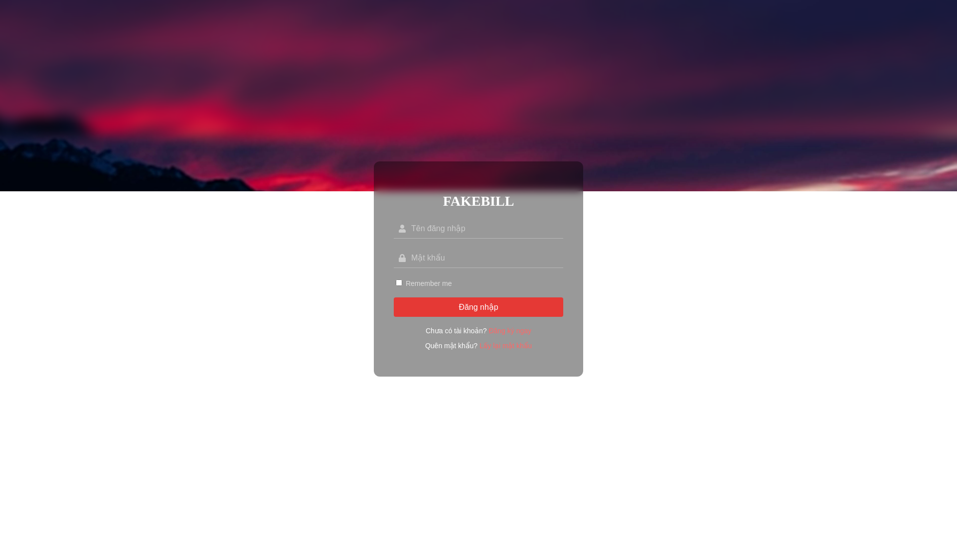 website screenshot of https://fakebilvn.top/