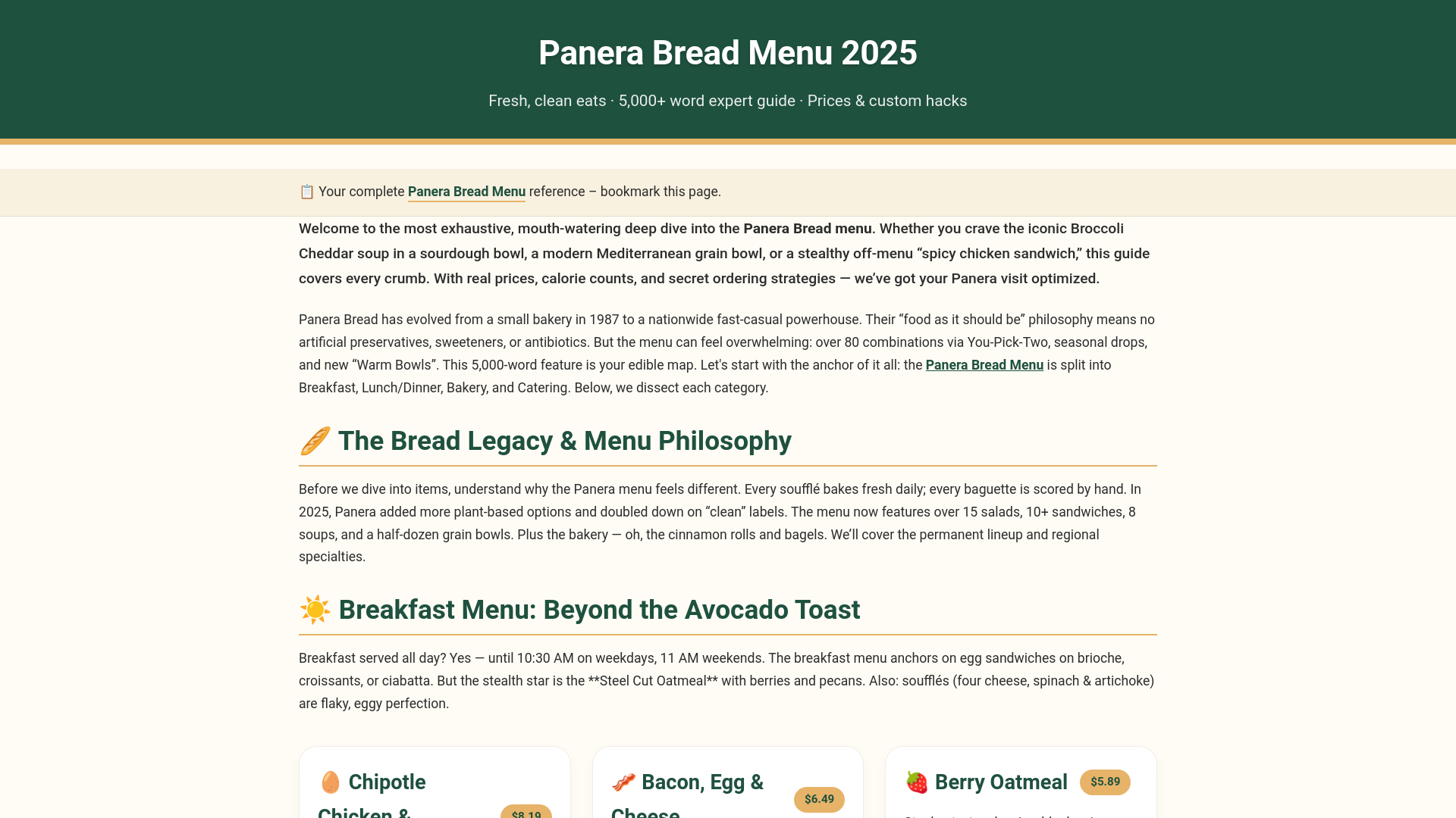 website screenshot of https://menu-panera-bread.pages.dev/