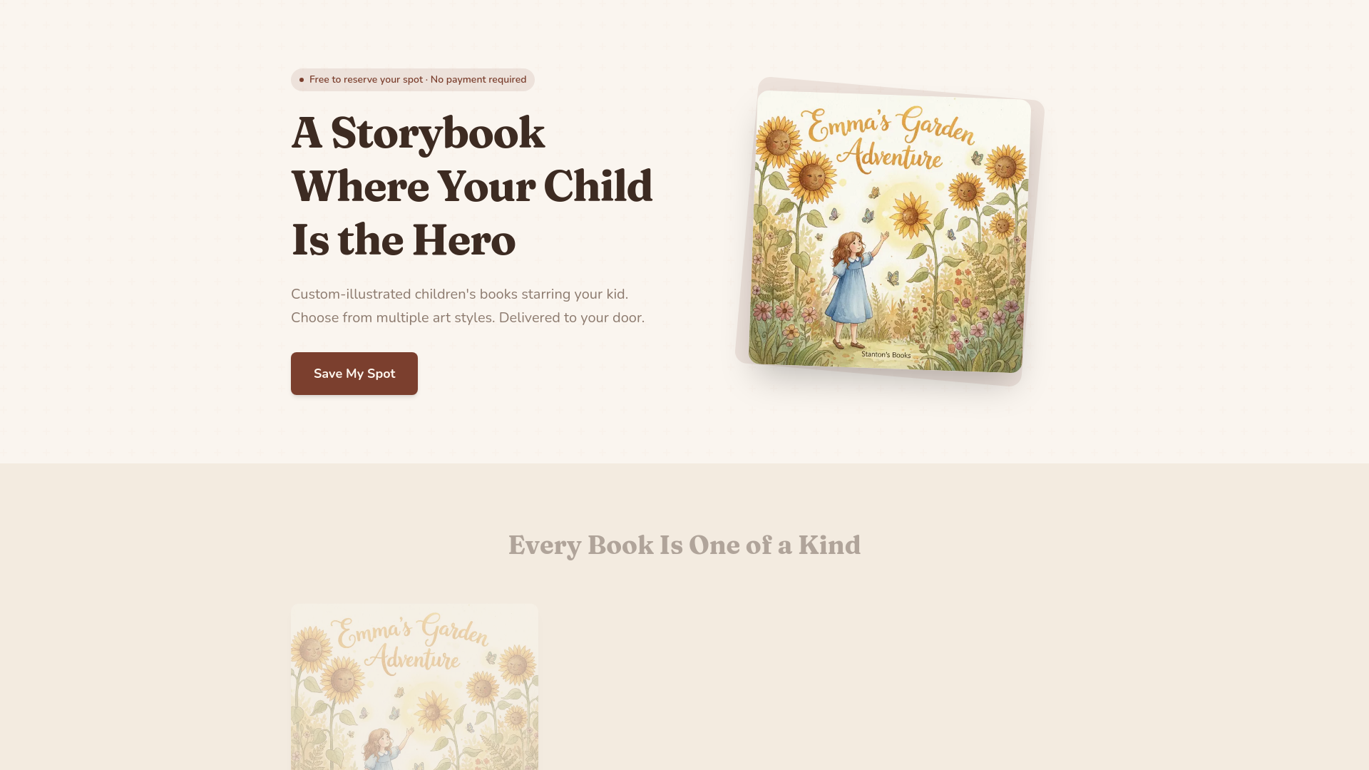 website screenshot of https://stantonsbooks.com