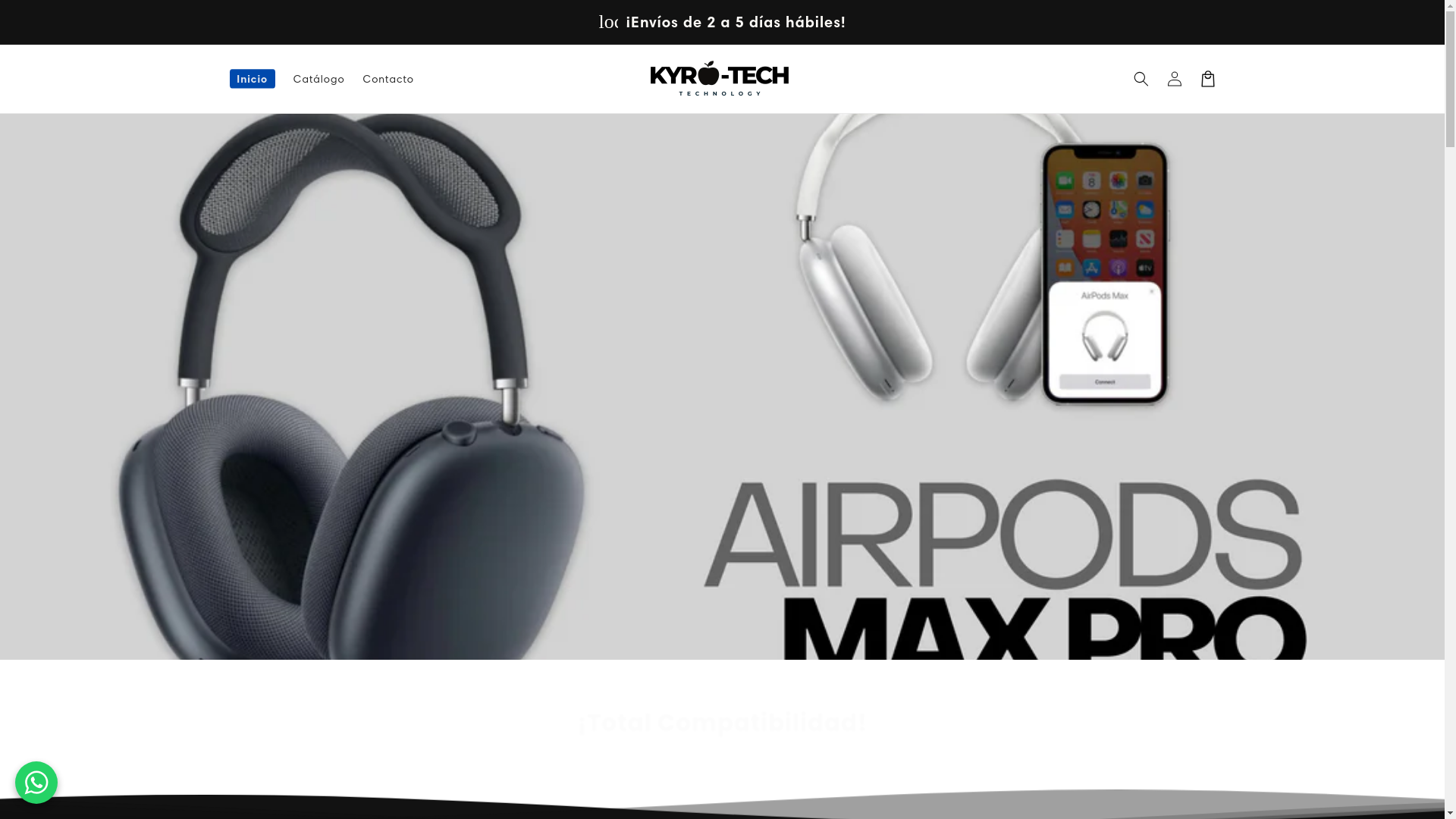website screenshot of https://kyrotechcl.com/
