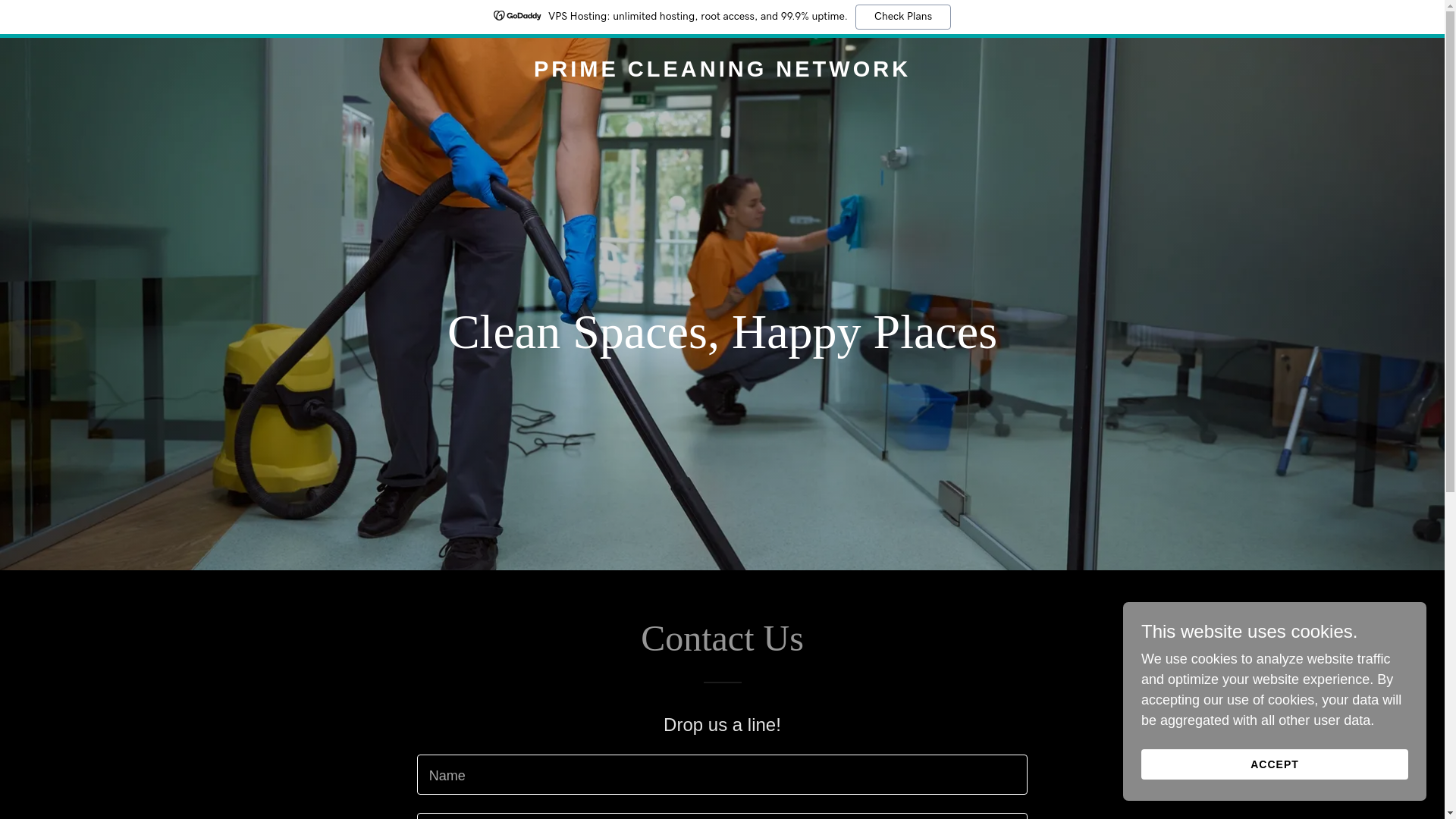 website screenshot of https://primecleanings.com.au/