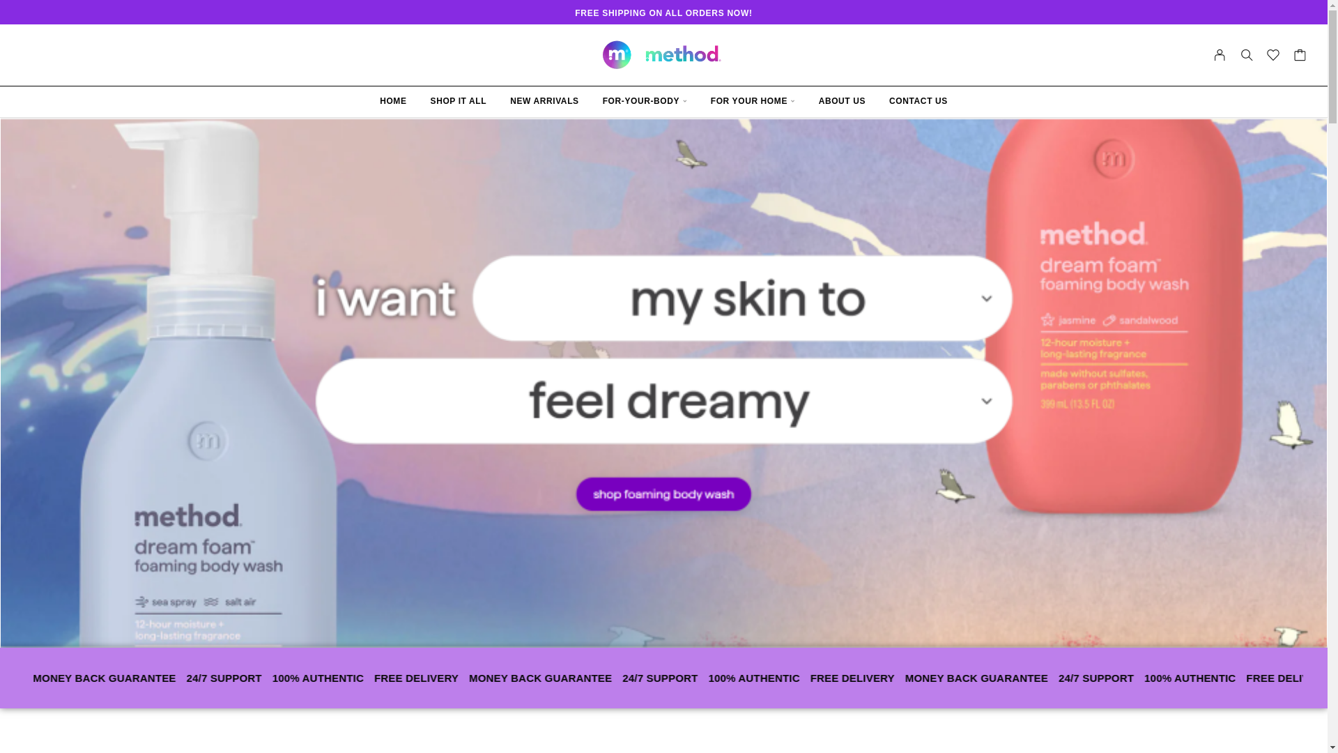 website screenshot of https://methodsproducts.store/