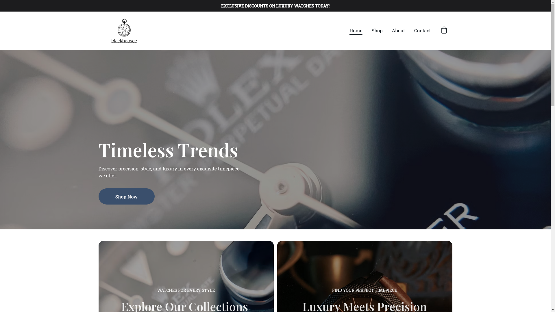 website screenshot of https://blackhousee.online/