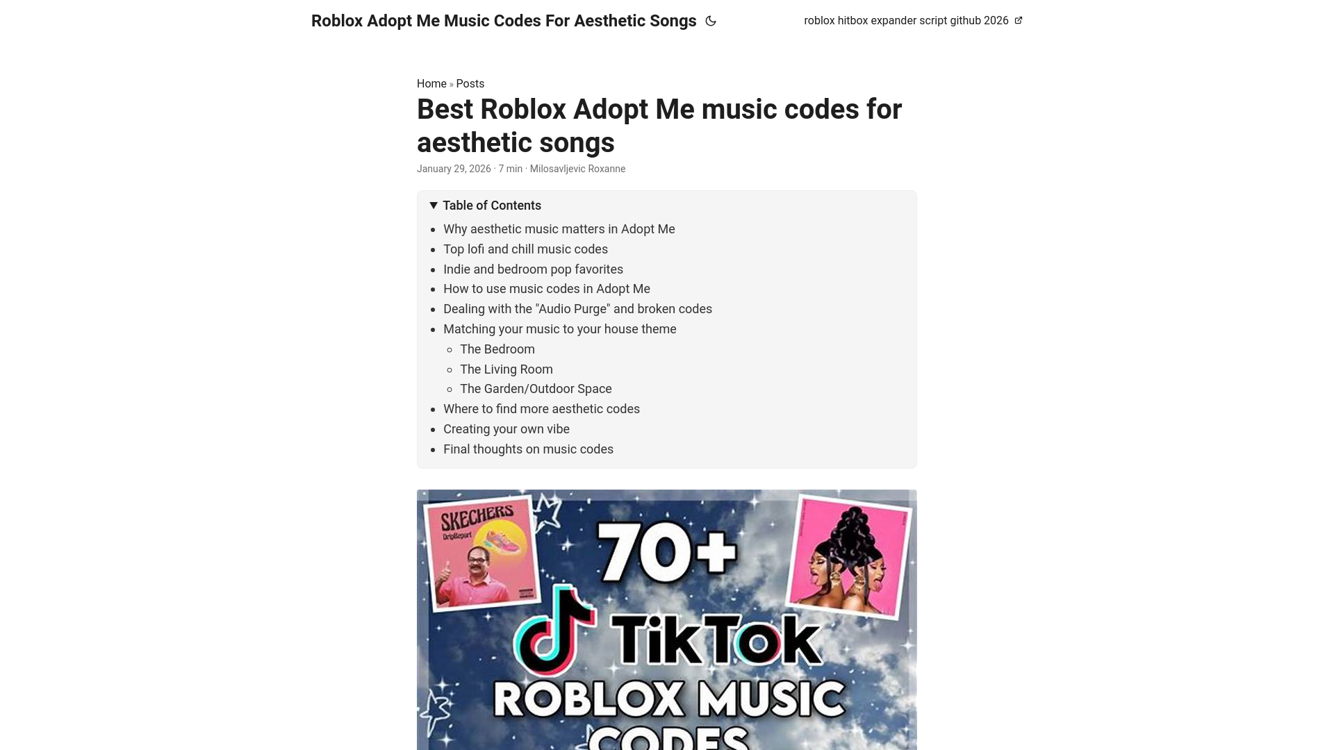 website screenshot of https://roblox-adopt-me-music-codes-for-aesthetic-songs.pages.dev/