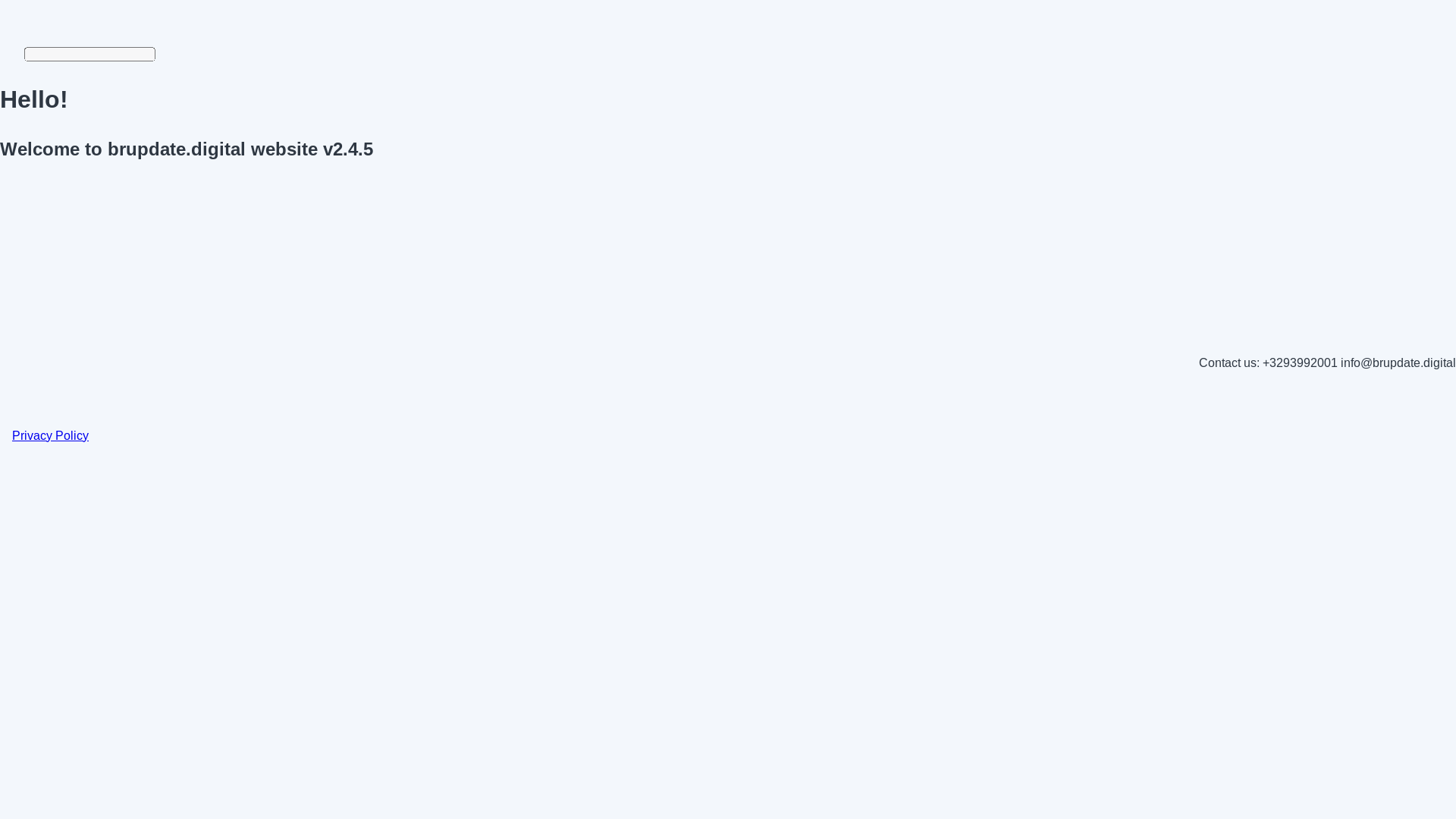 website screenshot of https://brupdate.digital/