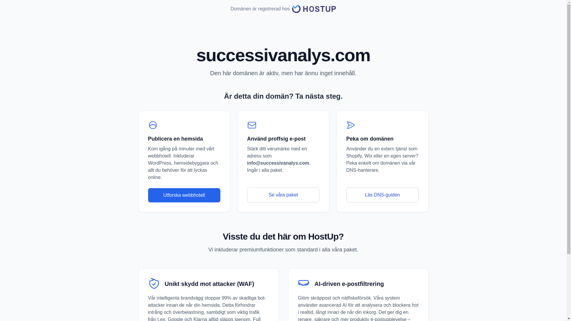 website screenshot of https://successivanalys.com/
