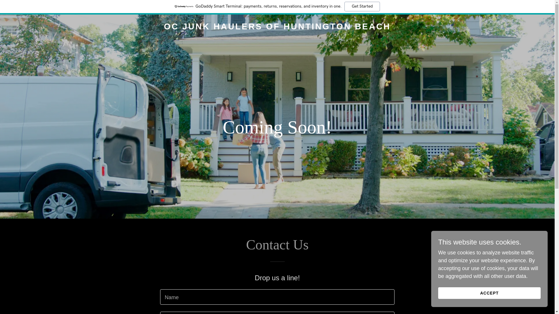 website screenshot of https://ocjunkhaulersofhb.com/