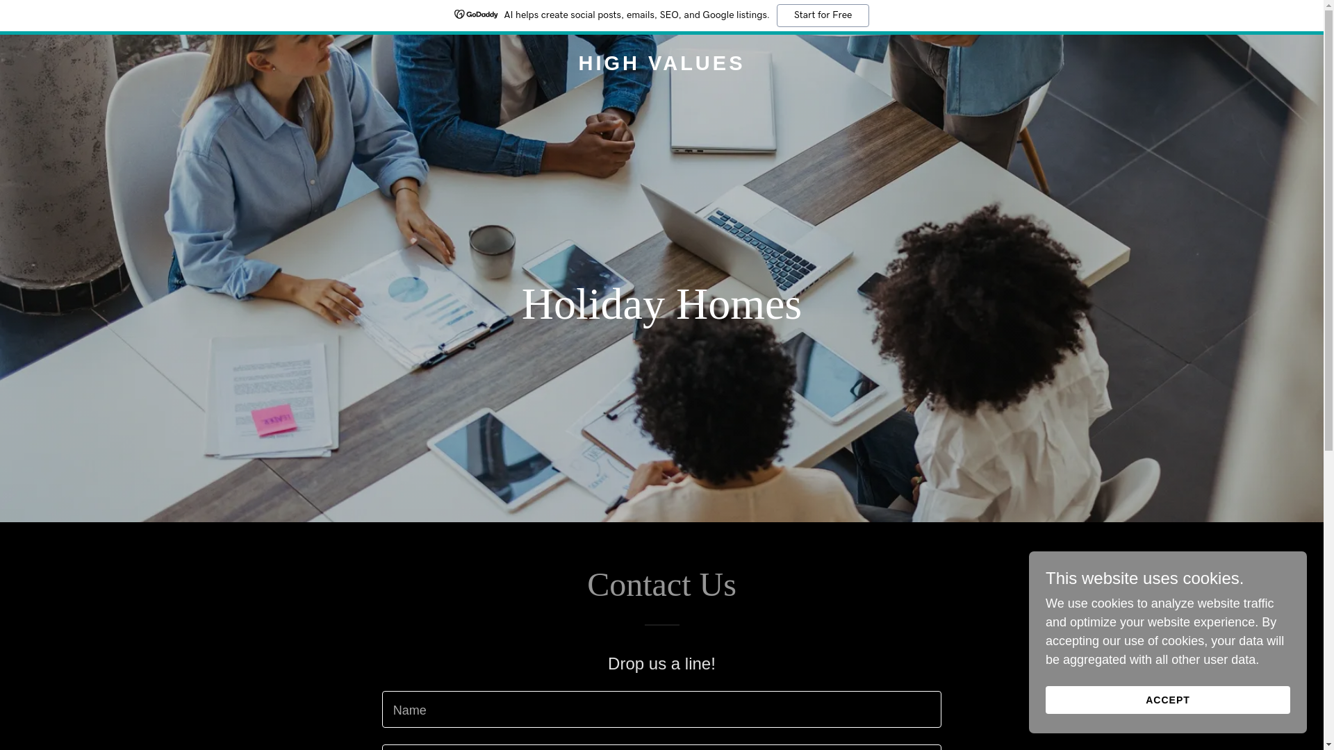 website screenshot of https://highvalus.com/
